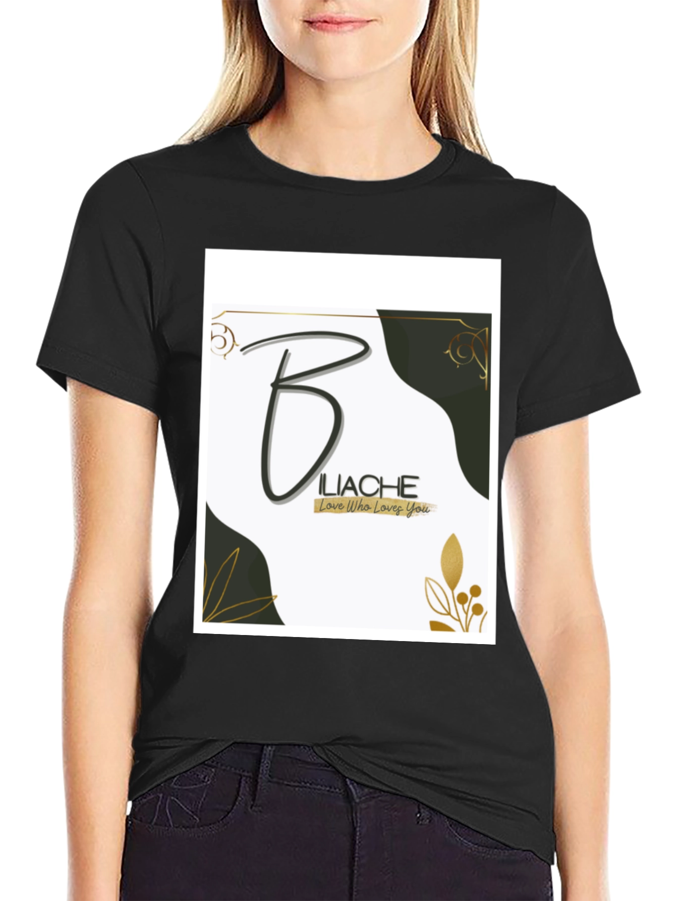 Elegant B Logo Graphic Tee - Love Who Loves You