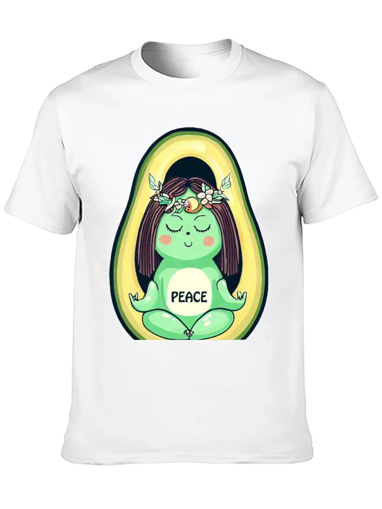 Avocado Yoga Peace Graphic T-Shirt - Unisex