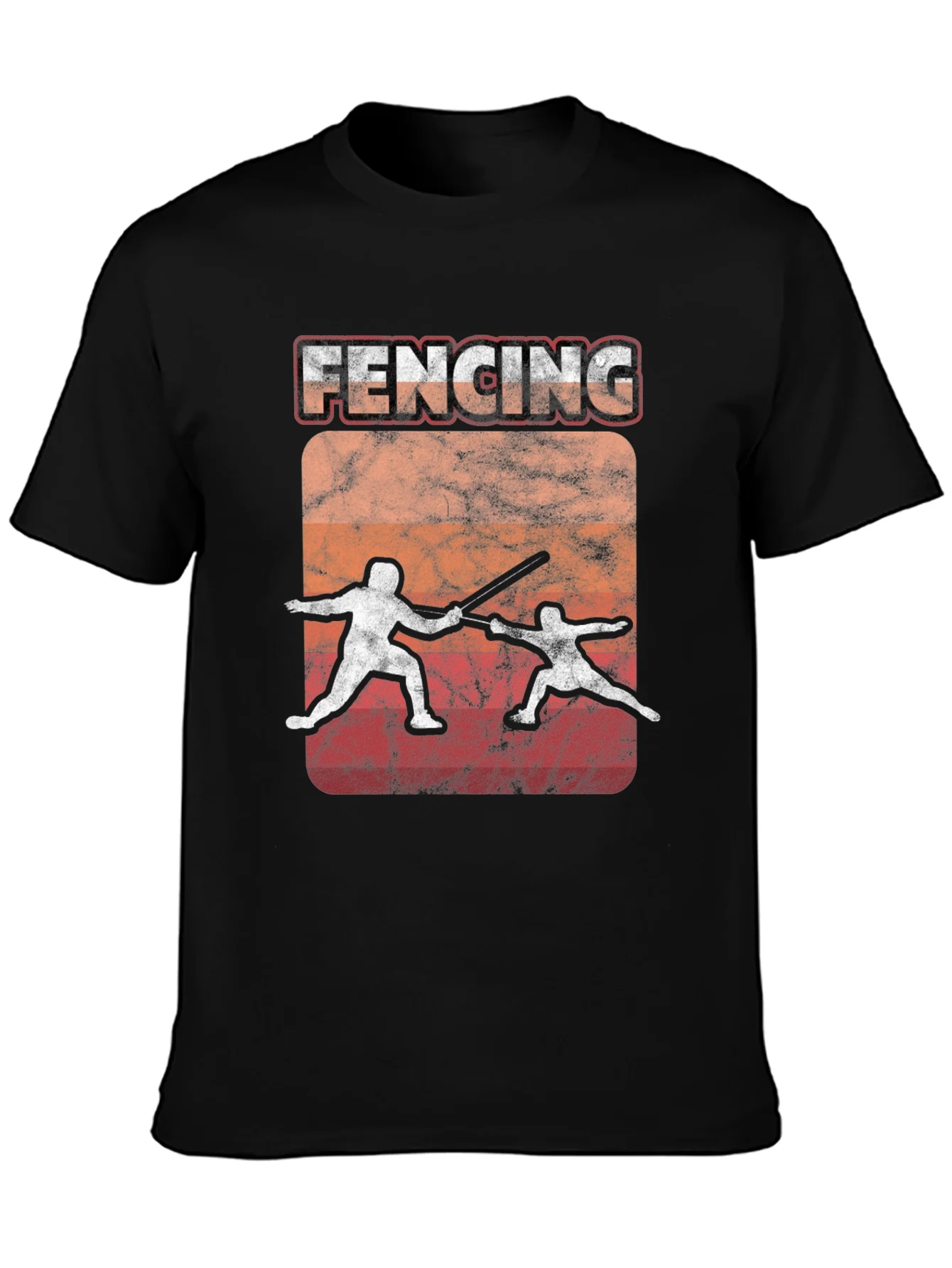 Fencing Vintage Graphic T-Shirt