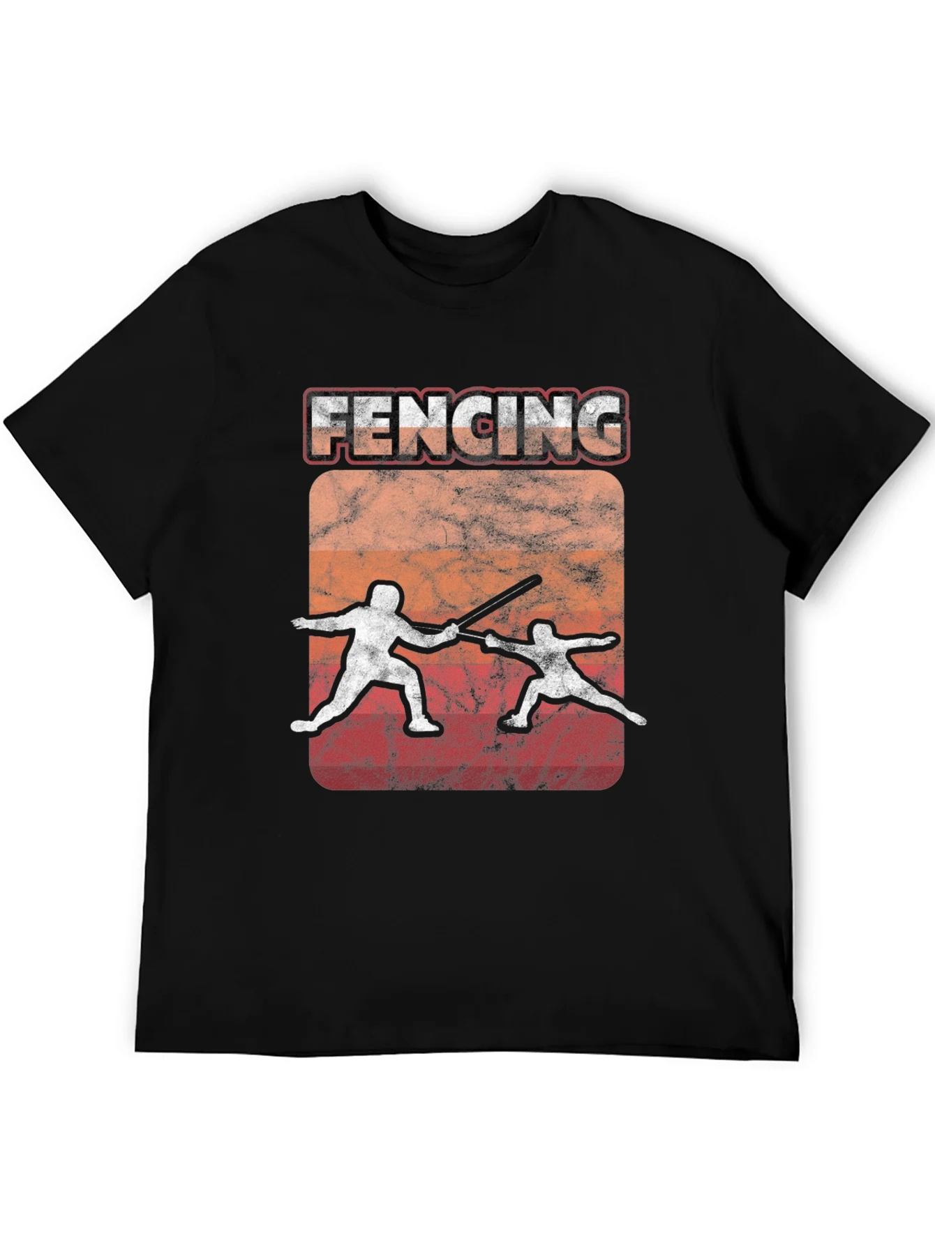 Fencing Vintage Graphic T-Shirt