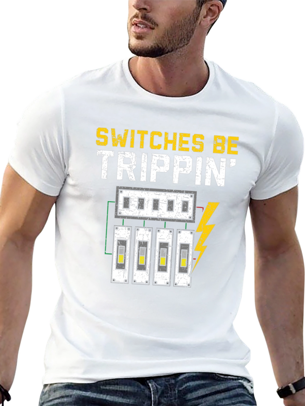 Switches Be Trippin Funny Electrician T-Shirt