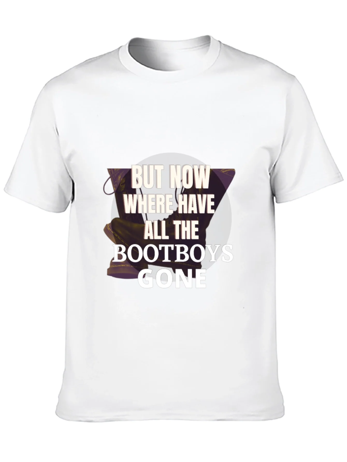 Bootboys Gone Graphic Tee - Novelty Print Shirt