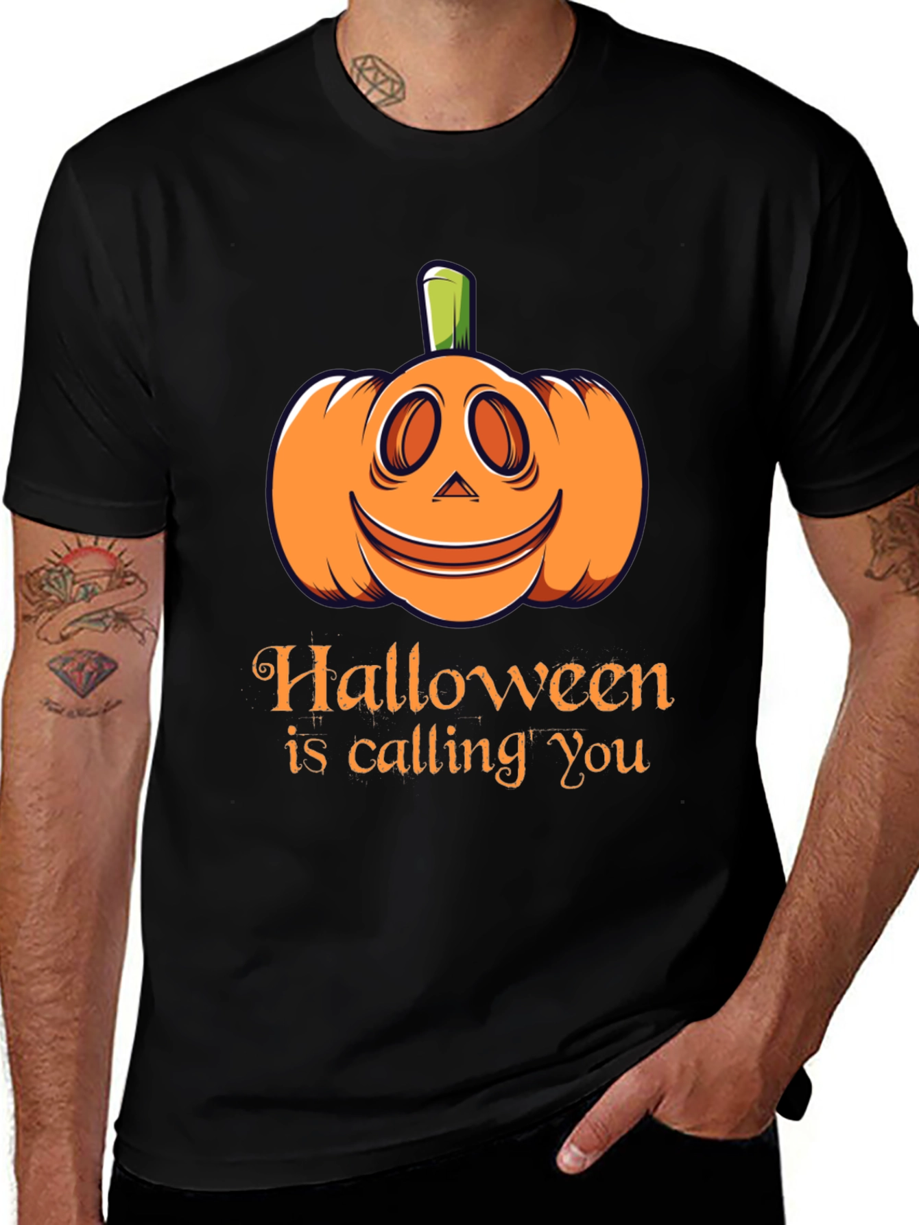 Halloween is Calling You T-Shirt - Black