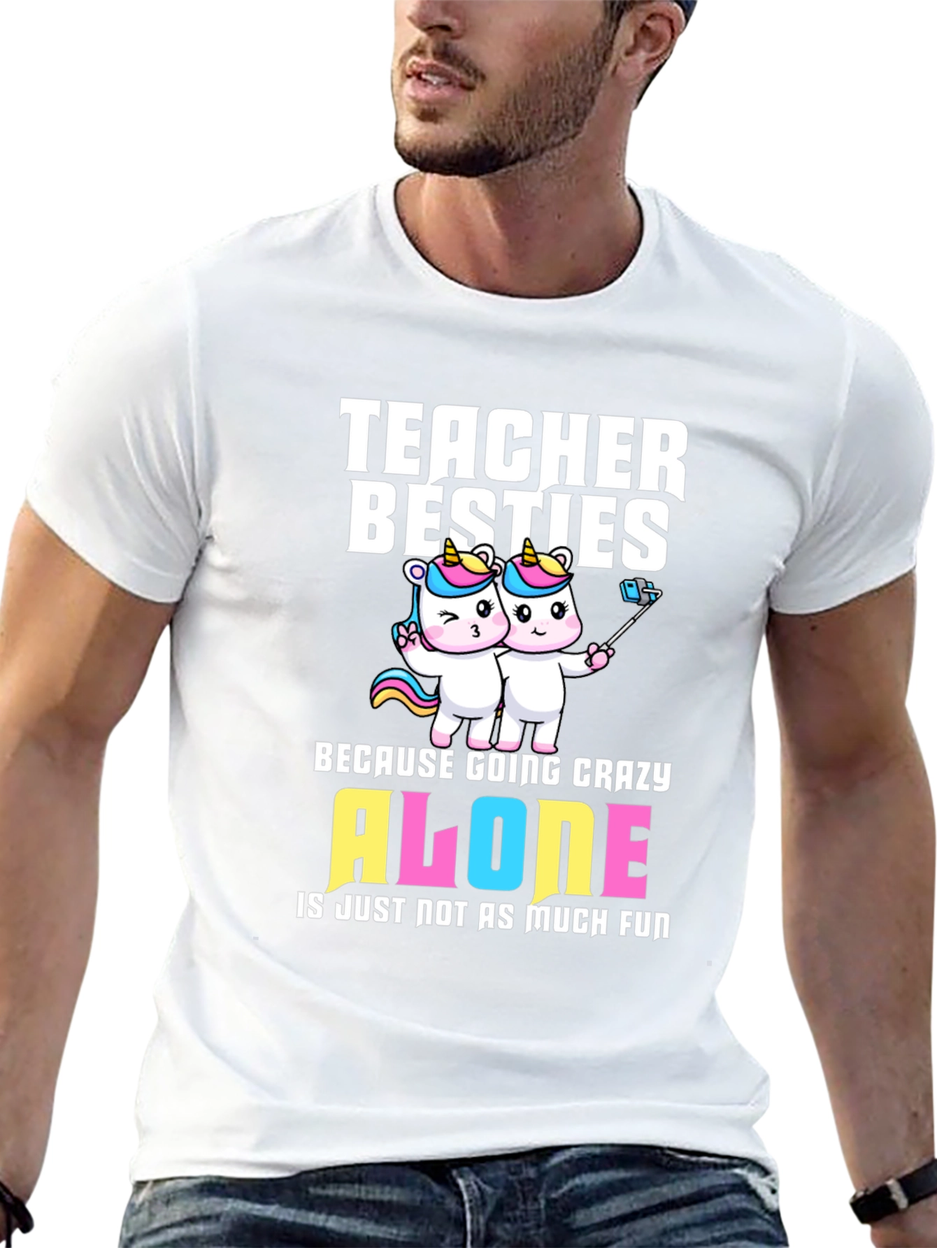 Teacher Besties Unicorn T-Shirt