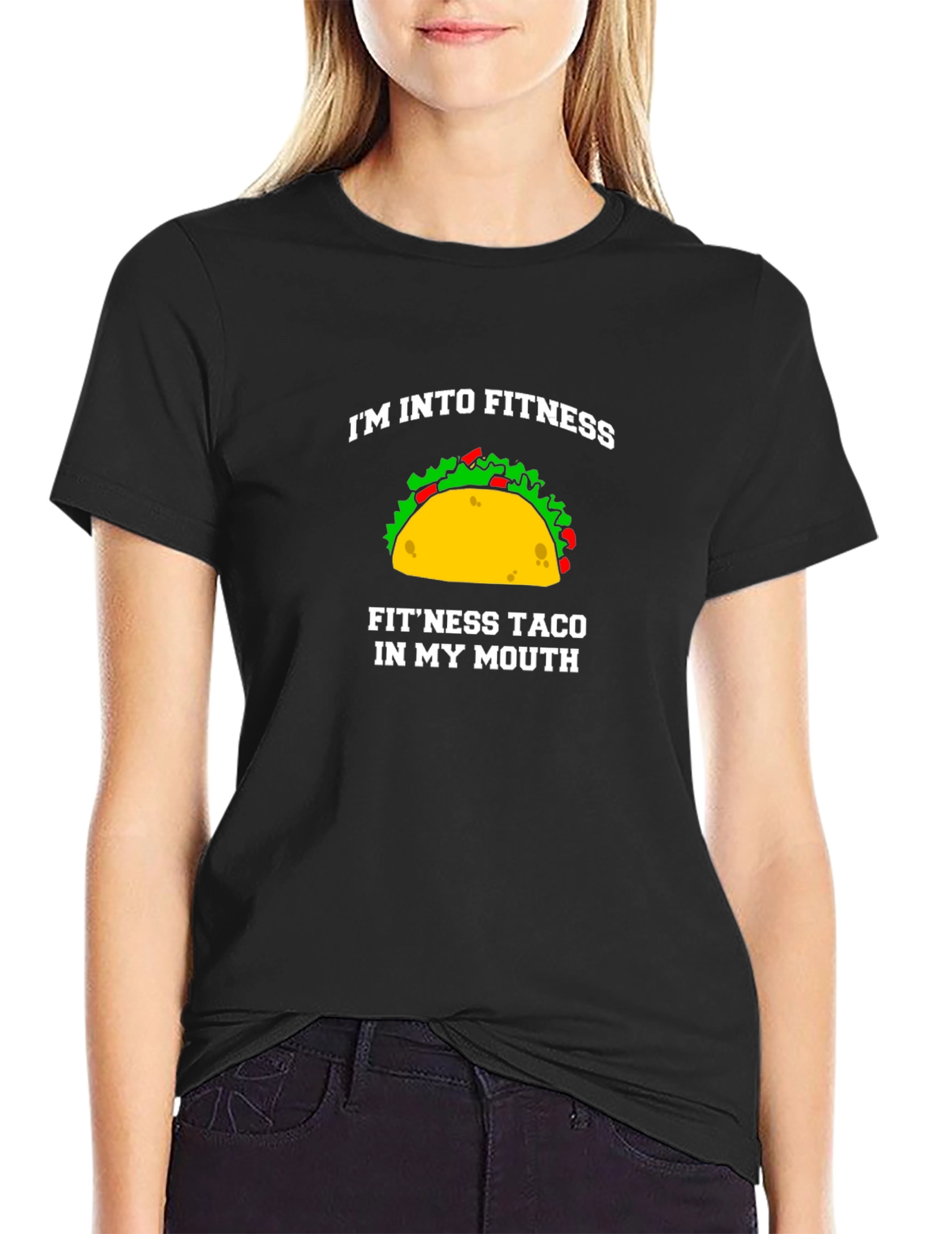 Fitness Taco Graphic Tee - Funny Workout Shirt