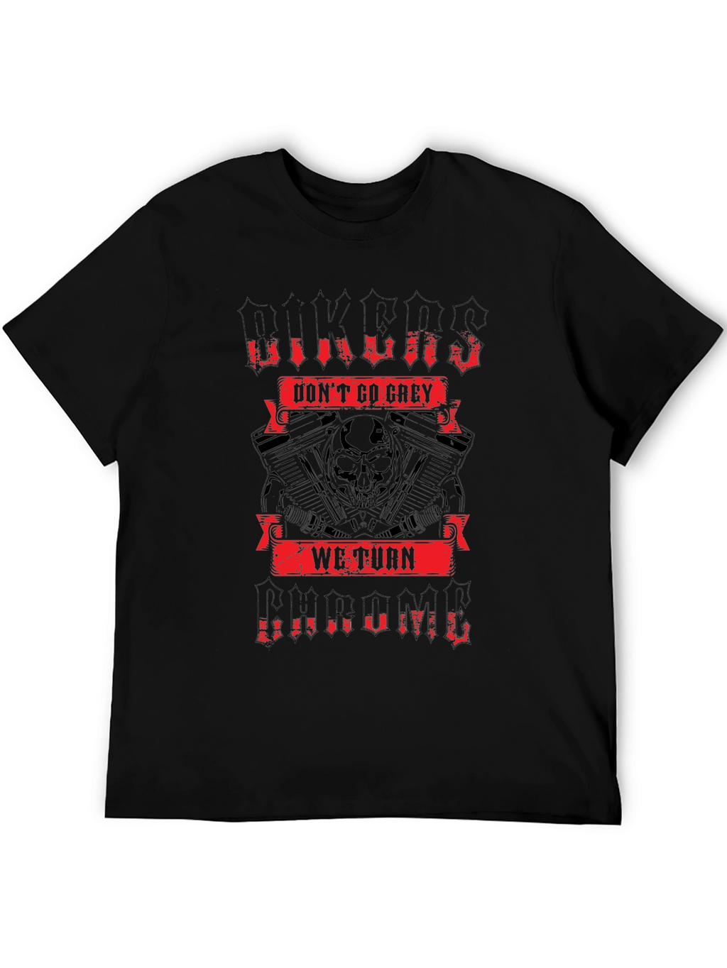 Biker Chrome Graphic T-Shirt