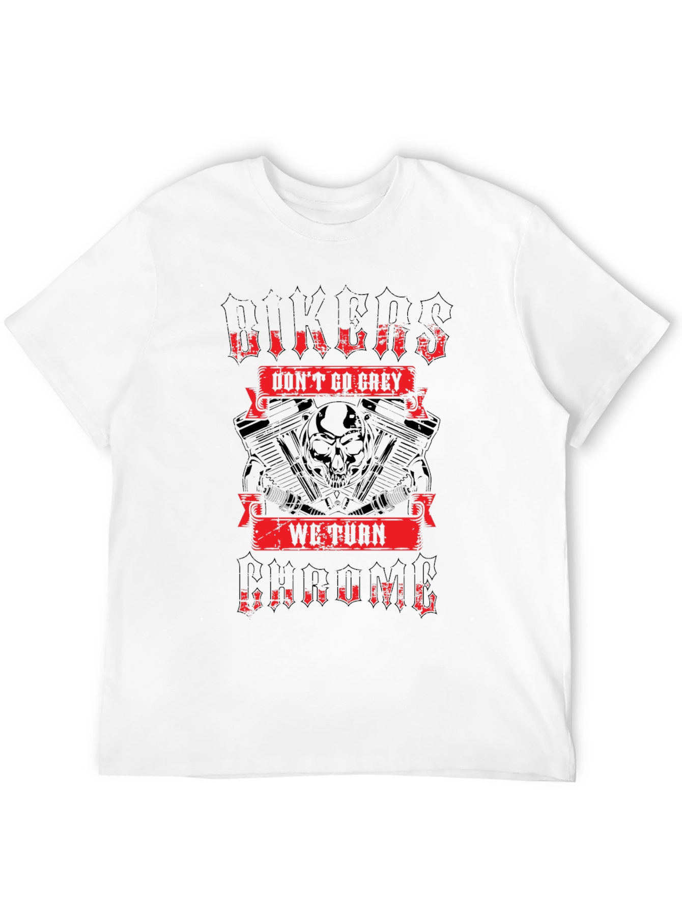Biker Chrome Graphic T-Shirt