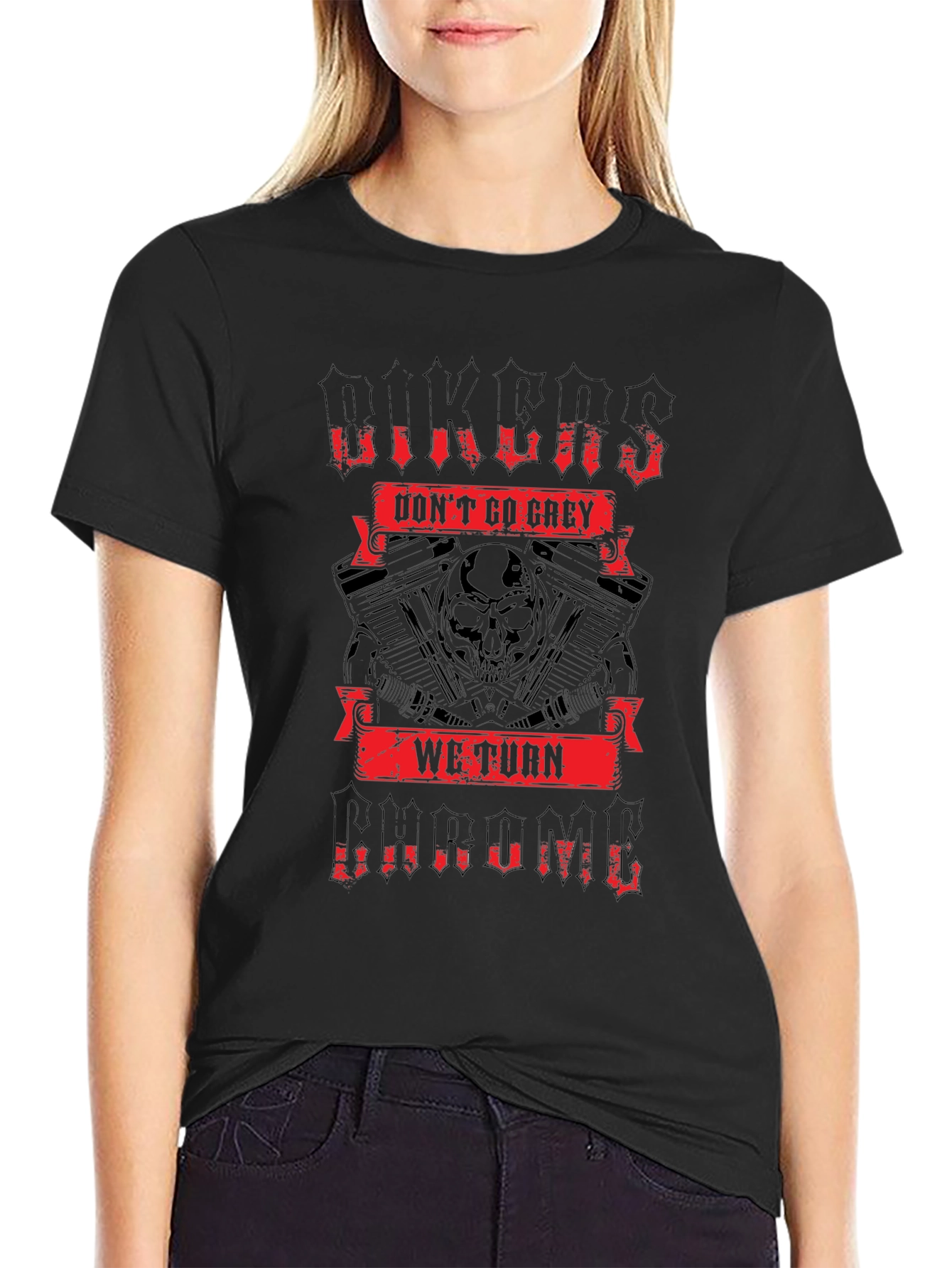 Biker Chrome Graphic T-Shirt