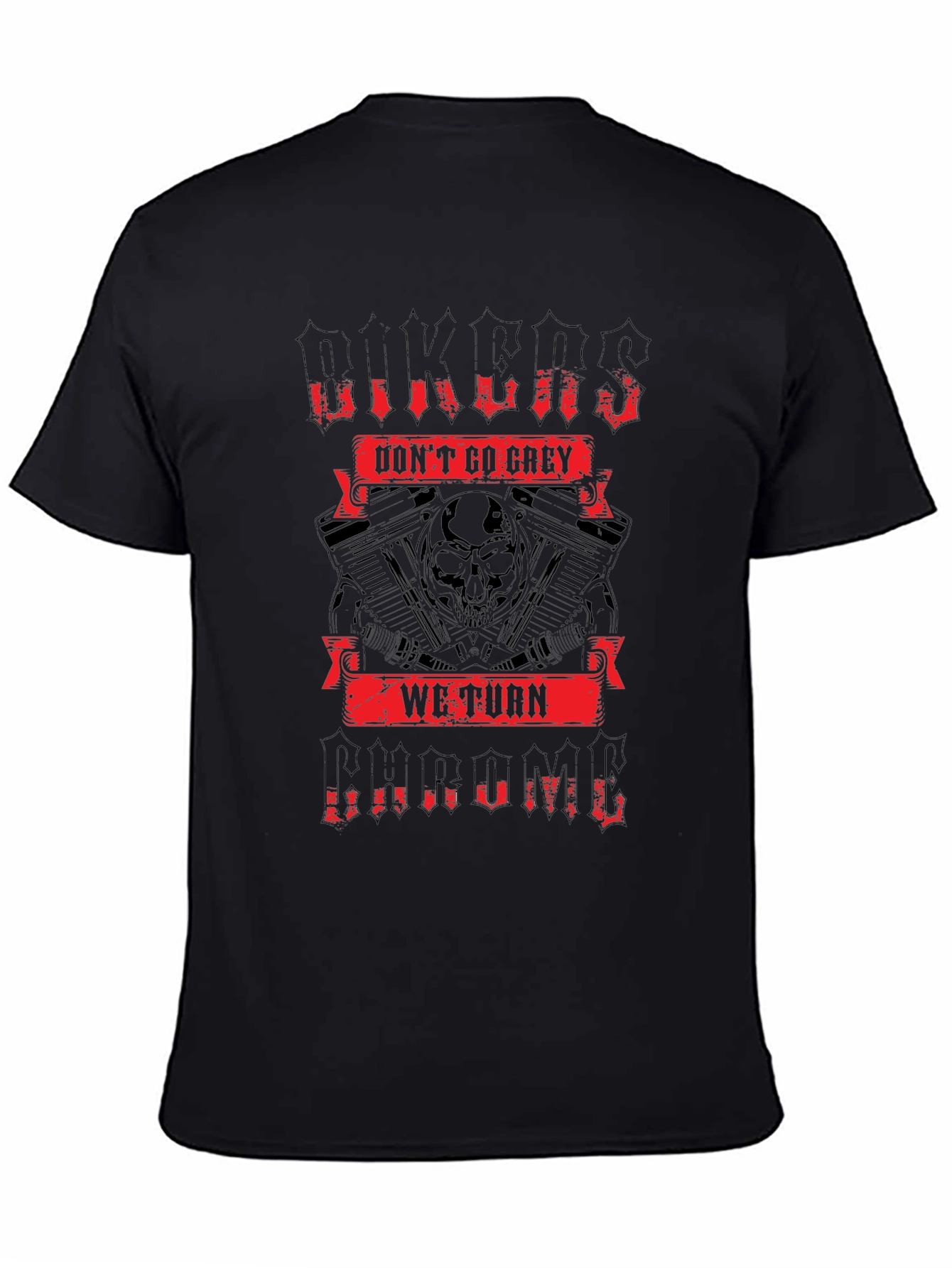 Biker Chrome Graphic T-Shirt