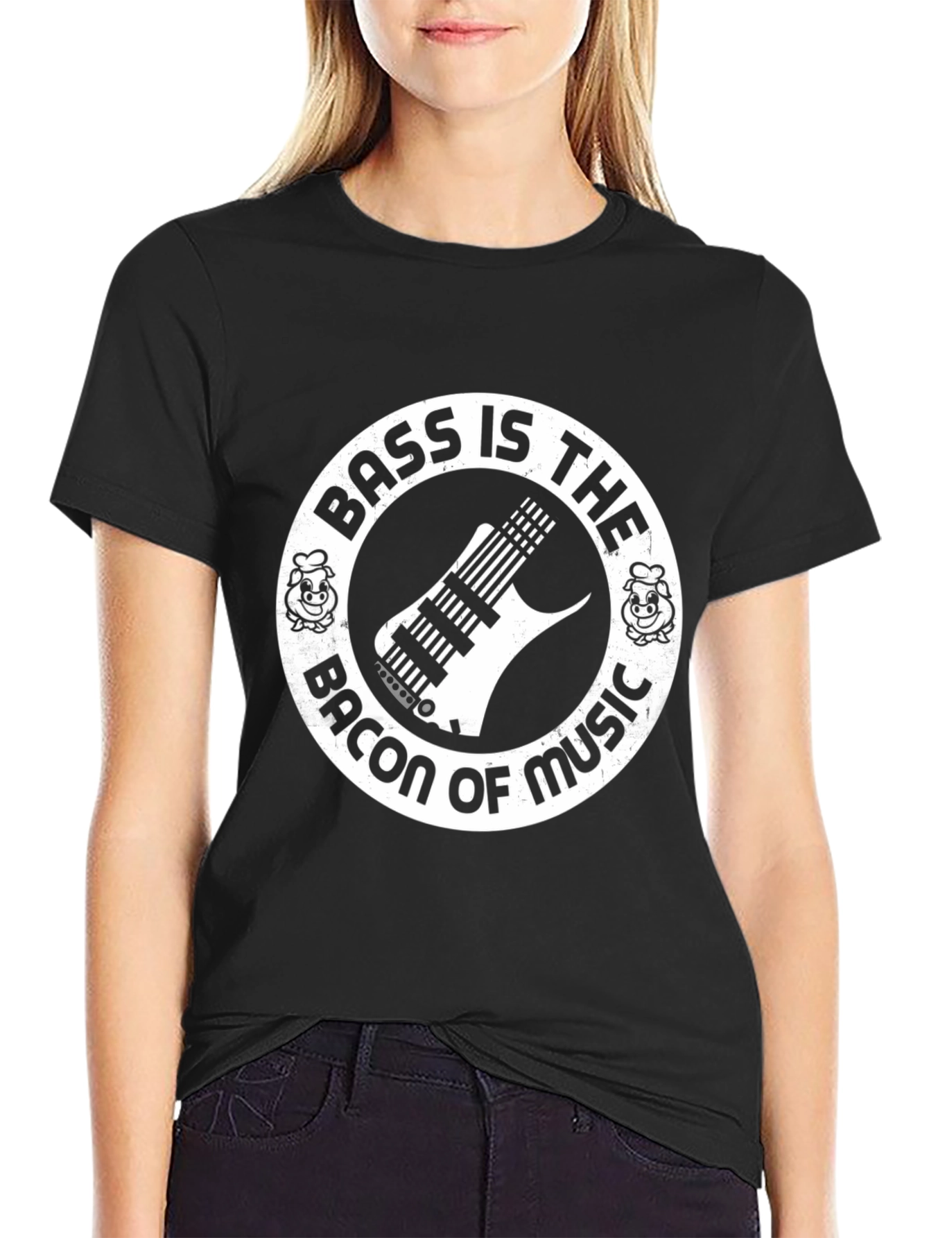 Bass is the Bacon of Music T-Shirt - Funny Musician Tee