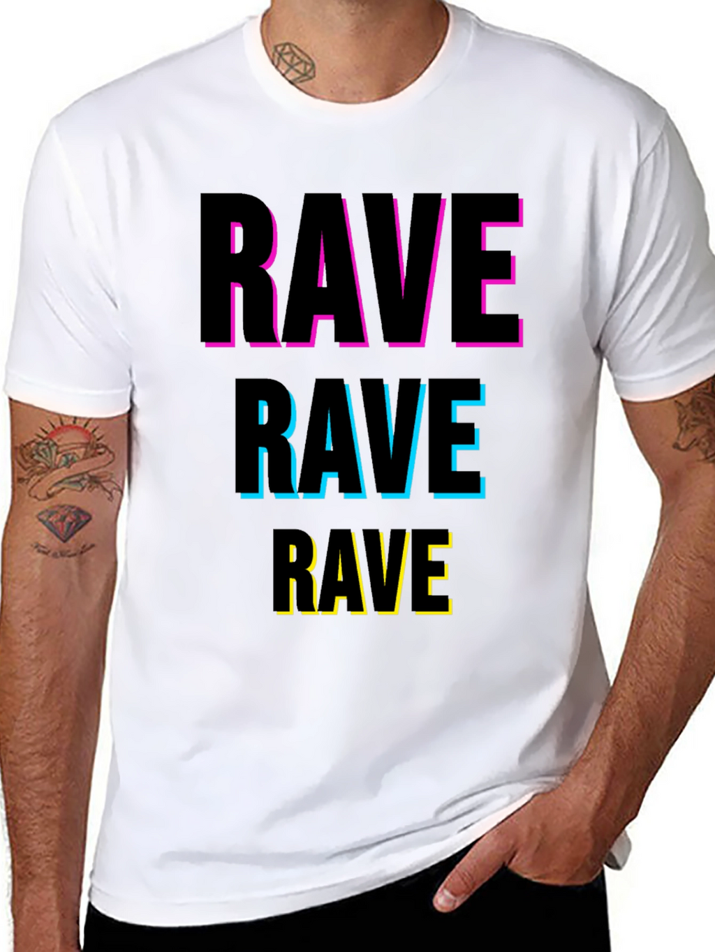 Rave Graphic Tee - Bold Party T-Shirt
