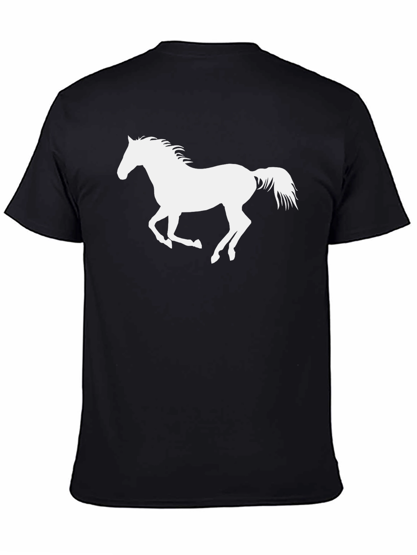 Black Horse Silhouette Graphic Tee