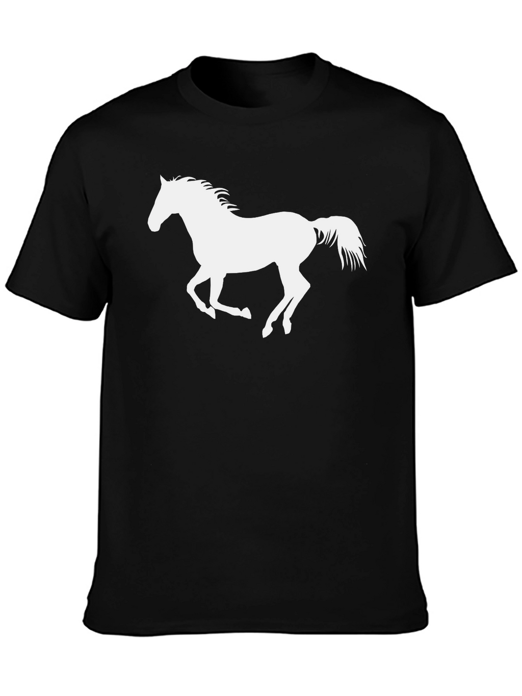 Black Horse Silhouette Graphic Tee