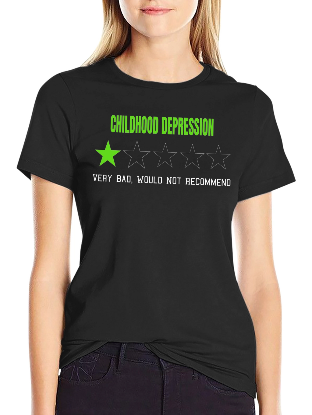 Childhood Depression - One Star Rating T-Shirt