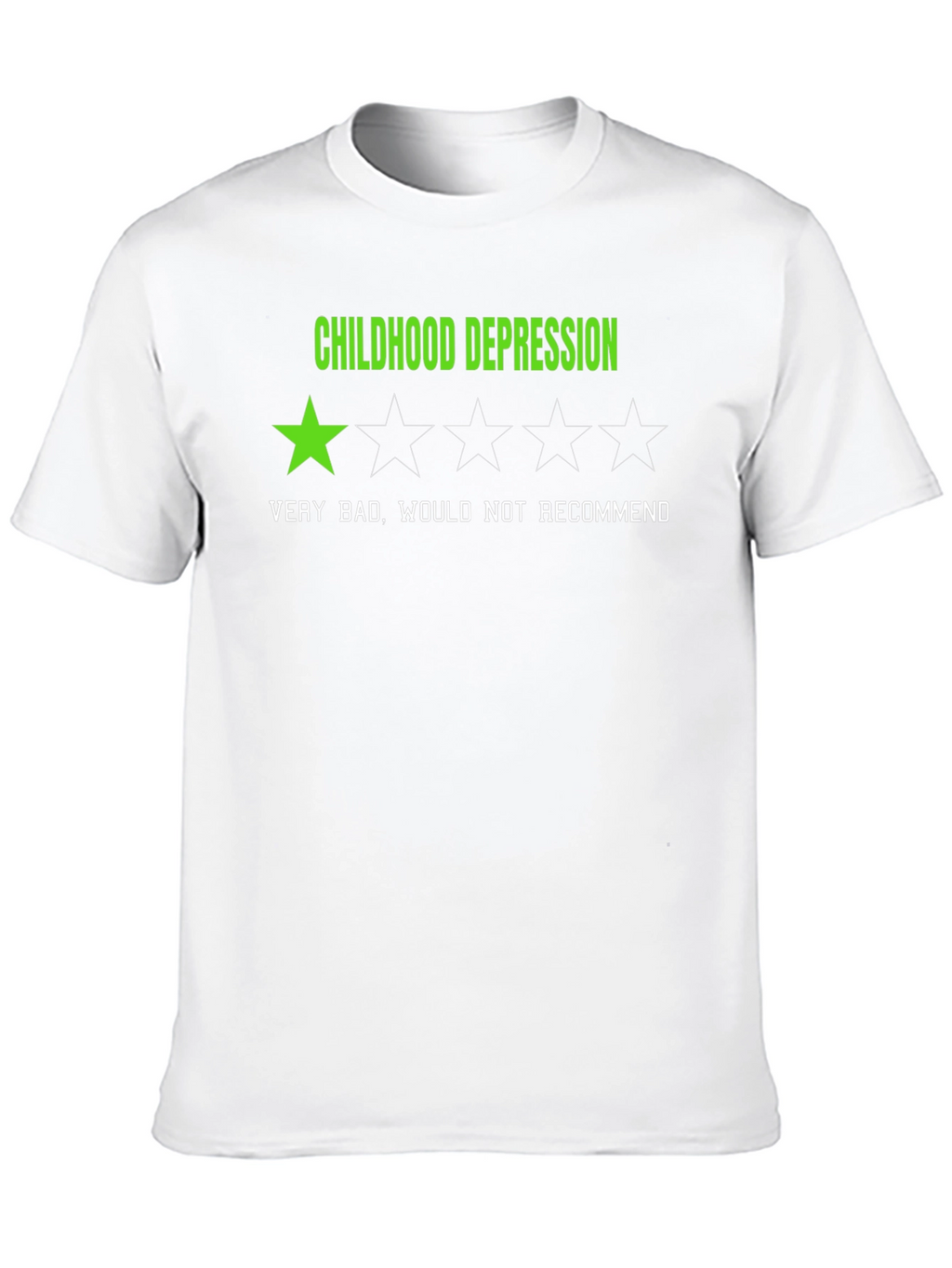Childhood Depression - One Star Rating T-Shirt