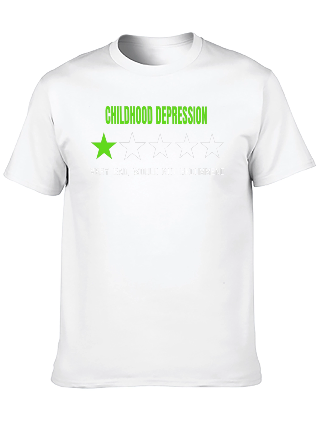 Childhood Depression - One Star Rating T-Shirt