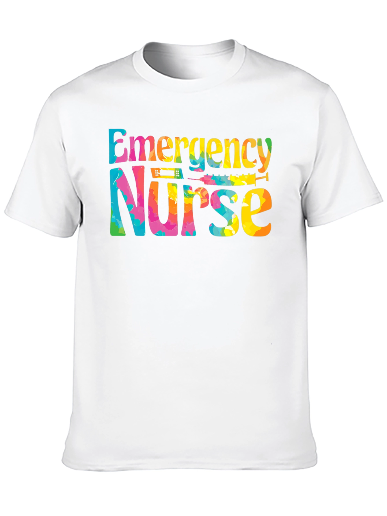 Emergency Nurse T-Shirt - Tie Dye Design