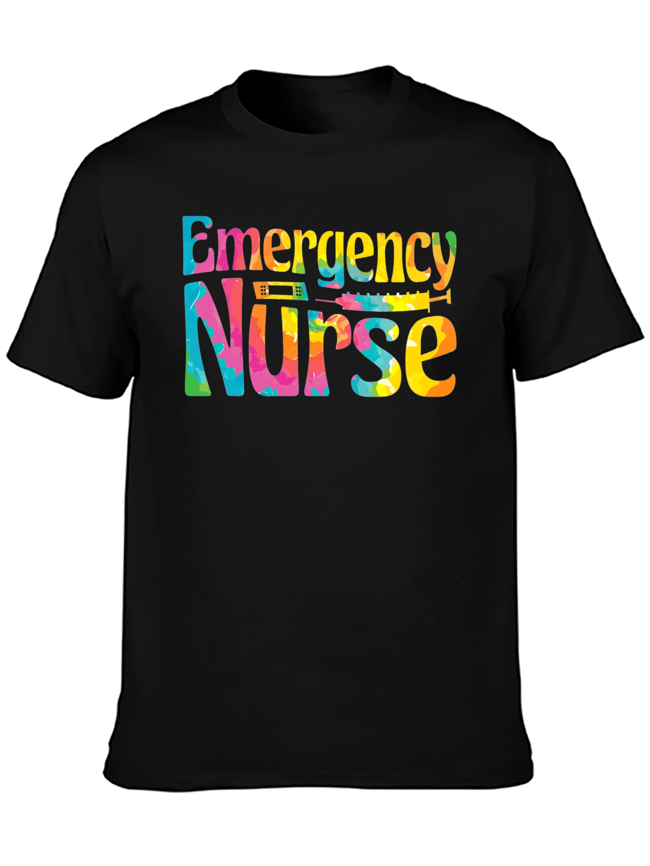 Emergency Nurse T-Shirt - Tie Dye Design