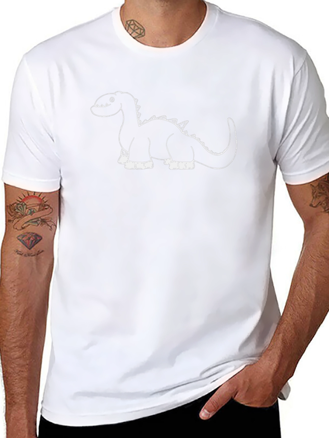 Dinosaur Graphic Tee - Mens Short Sleeve