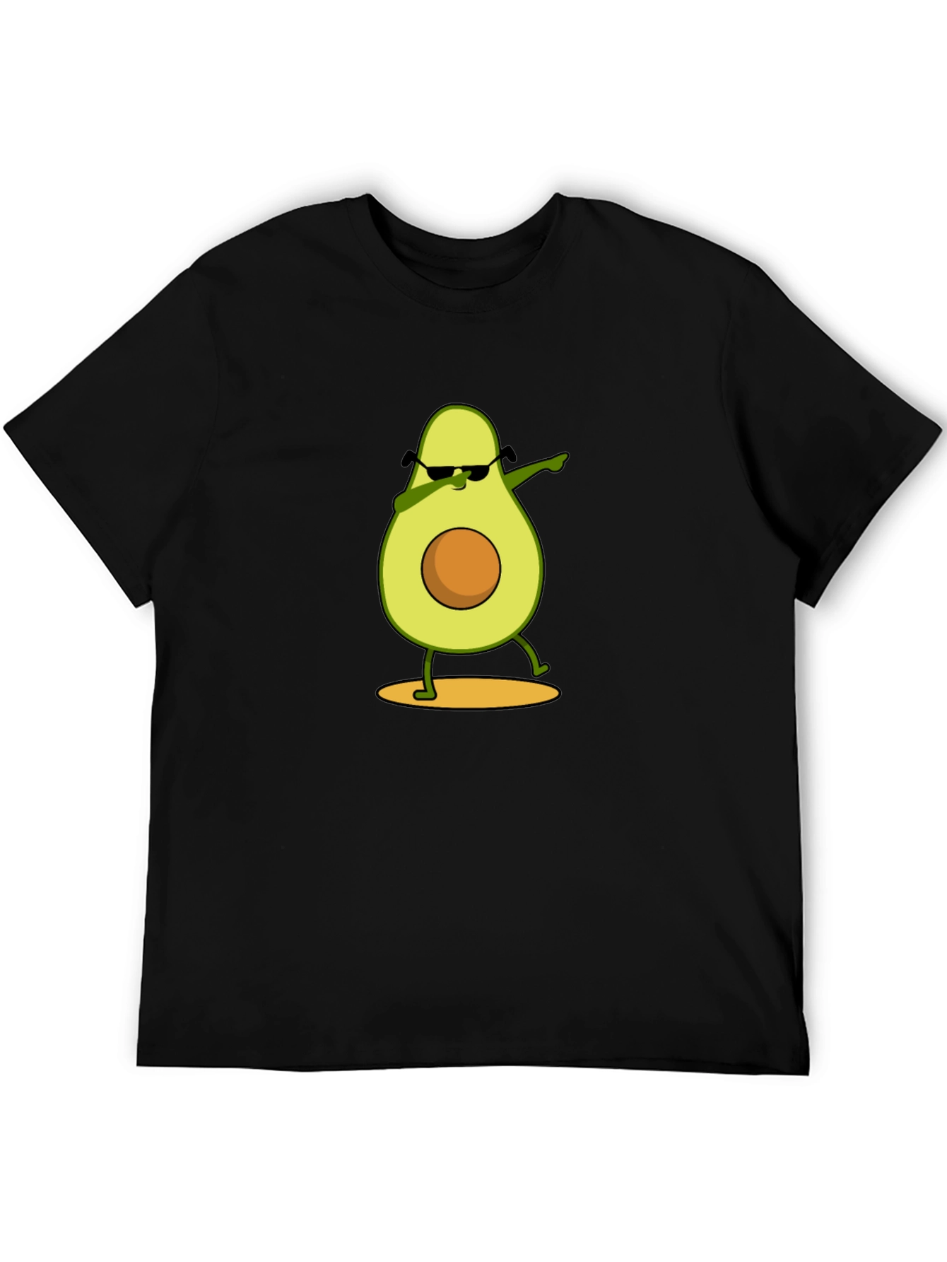 Dabbing Avocado Graphic Tee - Funny Fruit Cartoon T-Shirt