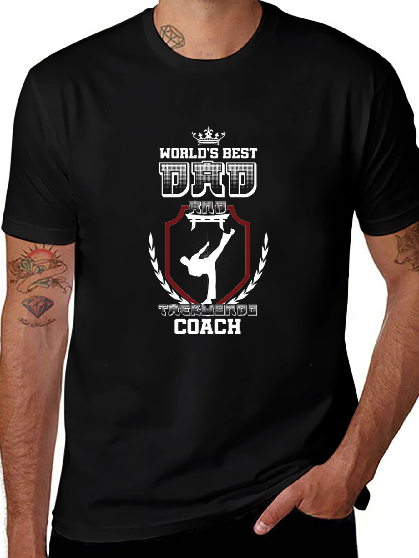 Worlds Best Dad Taekwondo Coach T-Shirt