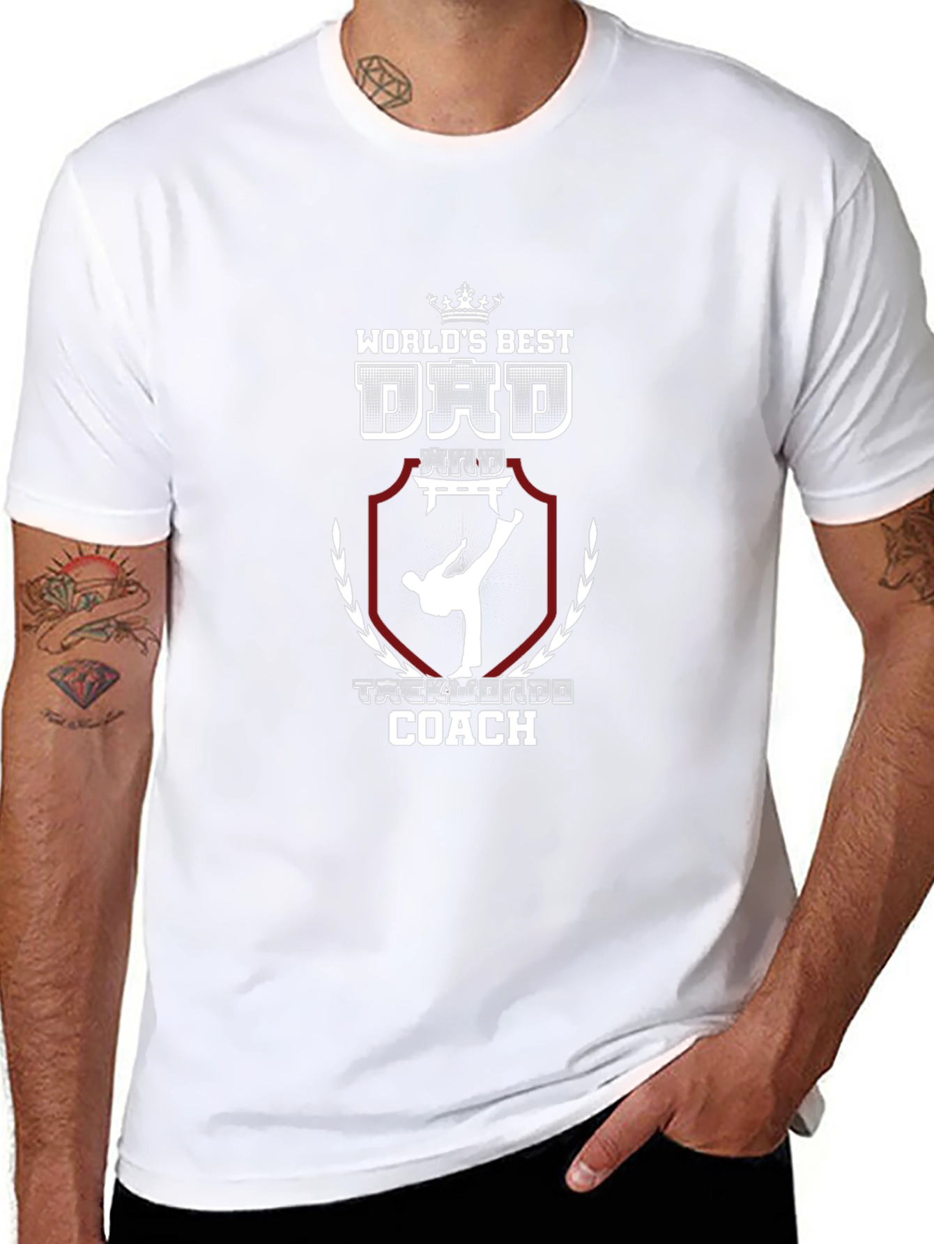 Worlds Best Dad Taekwondo Coach T-Shirt
