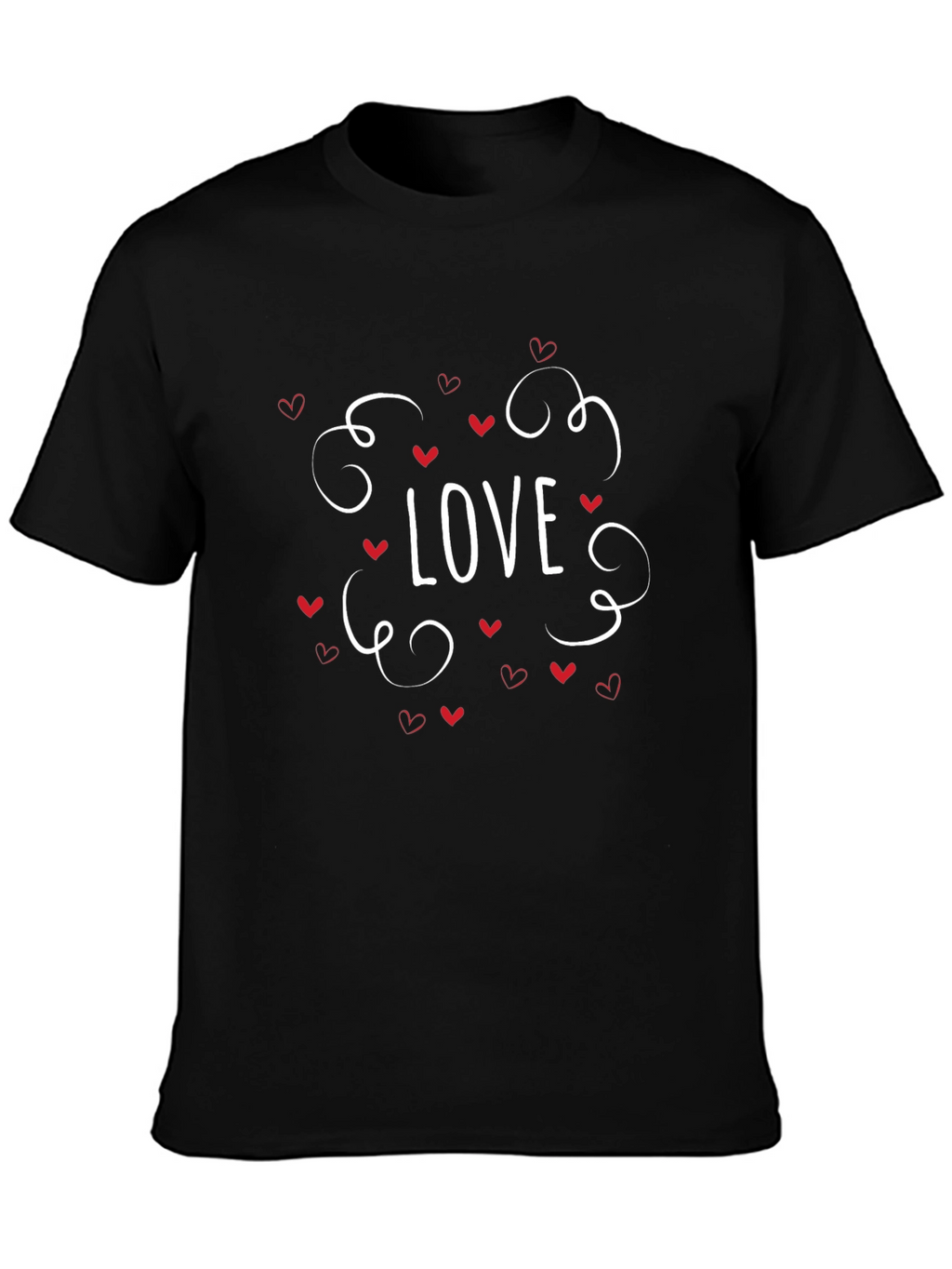 Love Graphic Tee - Black Casual T-Shirt