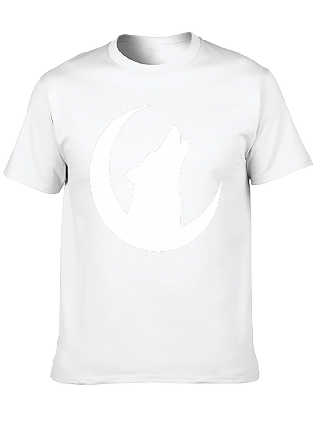 Wolf Moon Graphic Tee - Black Cotton T-Shirt