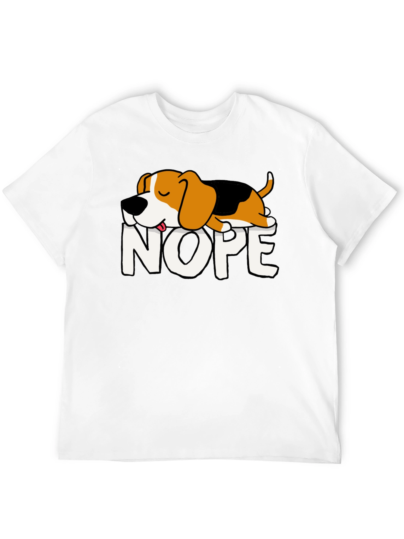 Nope Dog Graphic Tee - Relaxed Fit