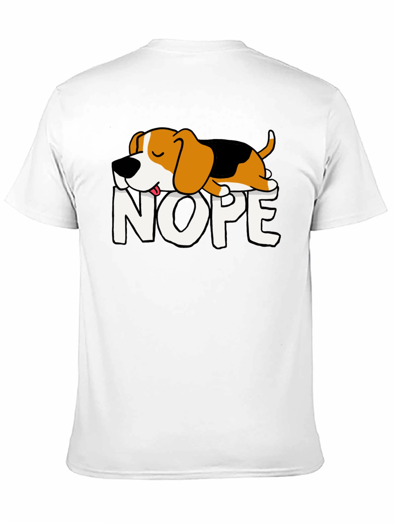 Nope Dog Graphic Tee - Relaxed Fit