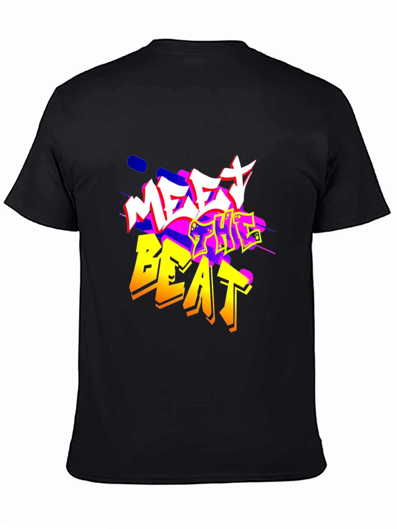 Meet The Beat Black Graphic Tee