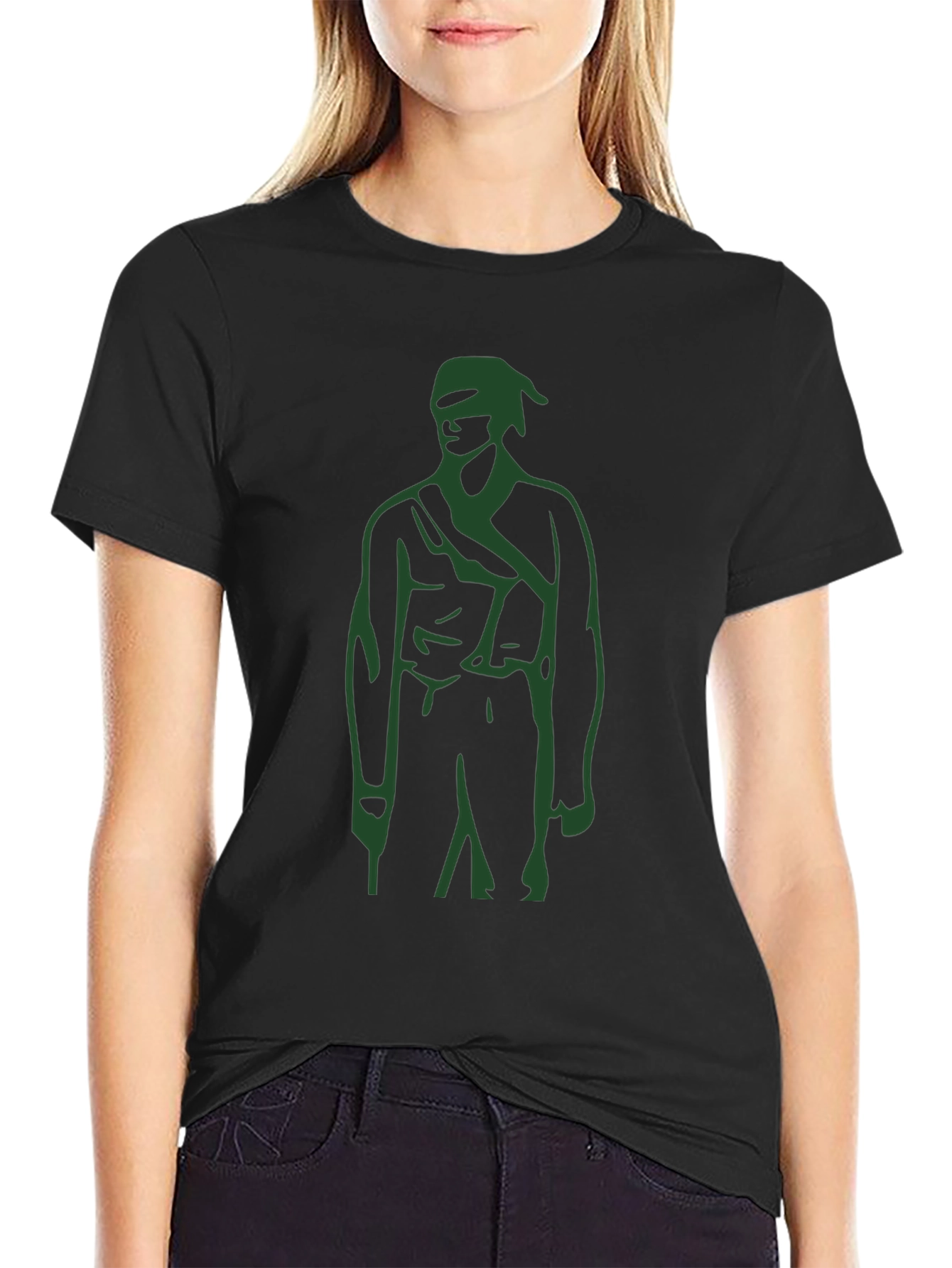 Graphic Tee: Retro Soldier Design