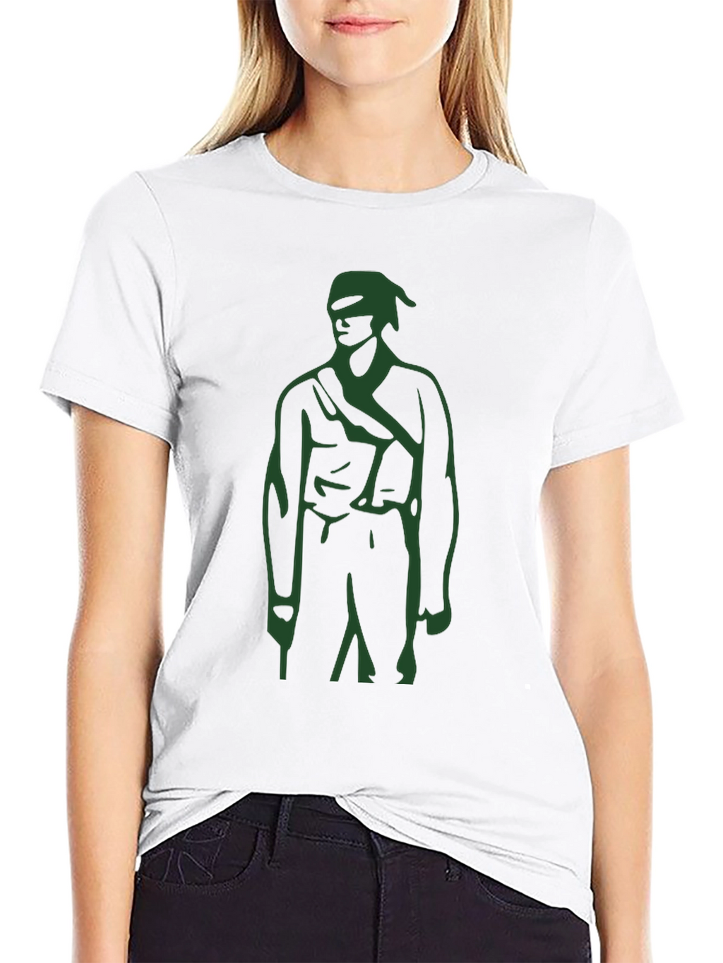 Graphic Tee: Retro Soldier Design