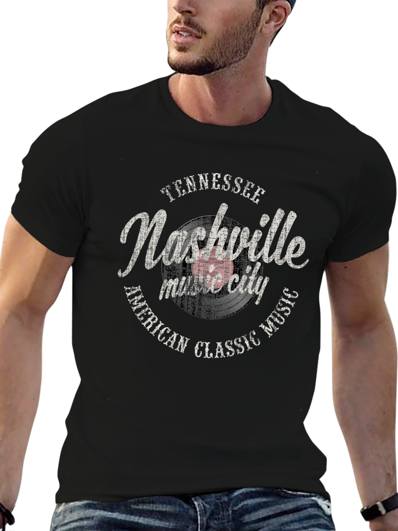 Nashville Music City T-Shirt - American Classic Tee