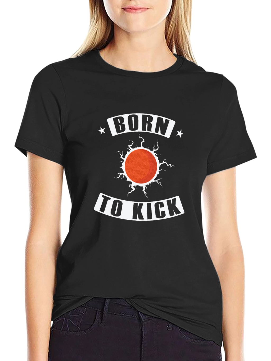 Born to Kick Black Graphic Tee