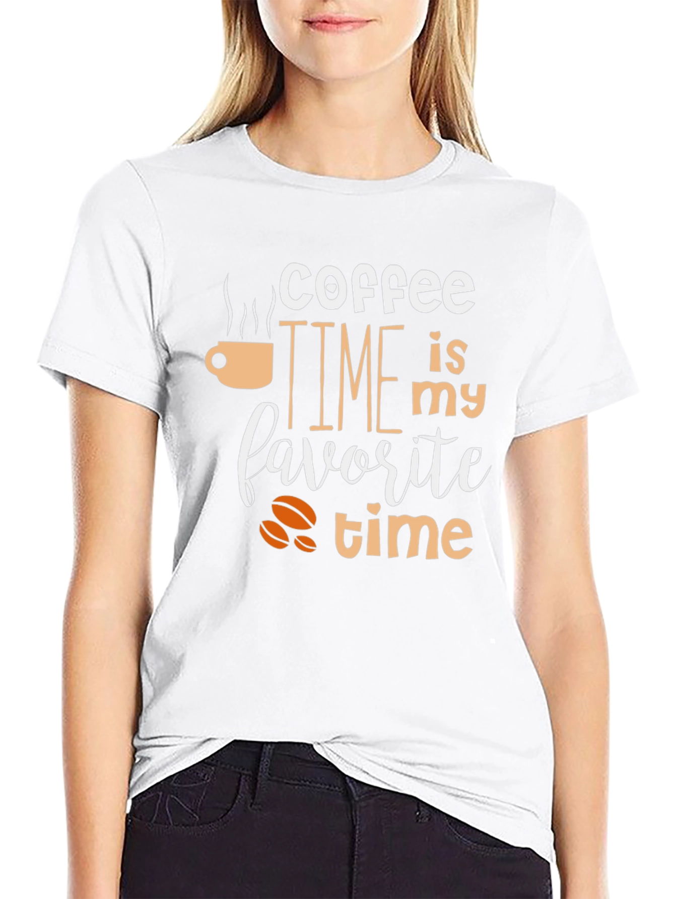 Coffee Time T-Shirt - Black Graphic Tee