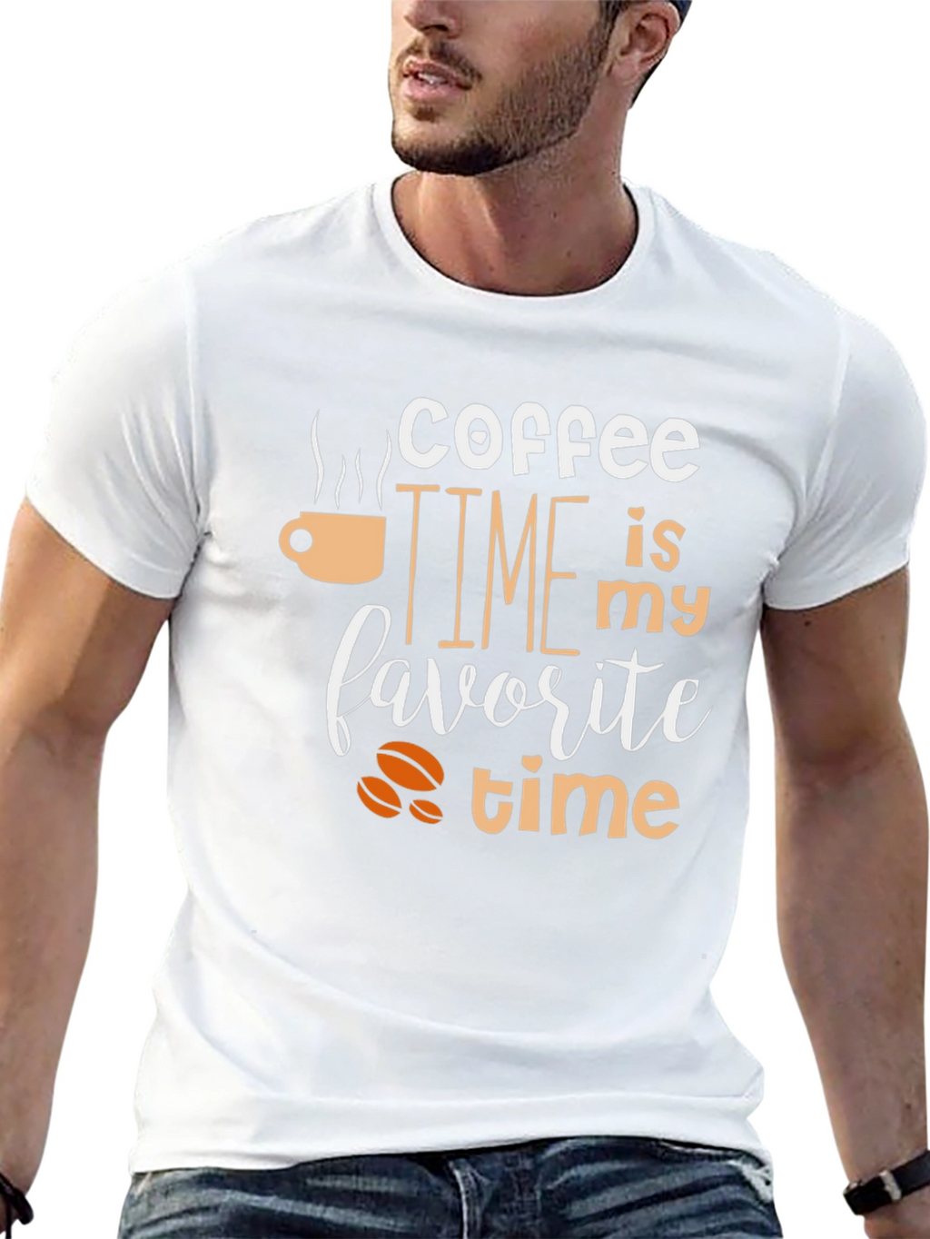 Coffee Time T-Shirt - Black Graphic Tee