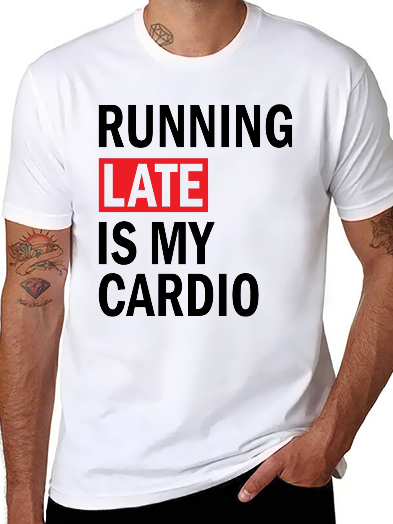 Running Late is My Cardio Graphic Tee