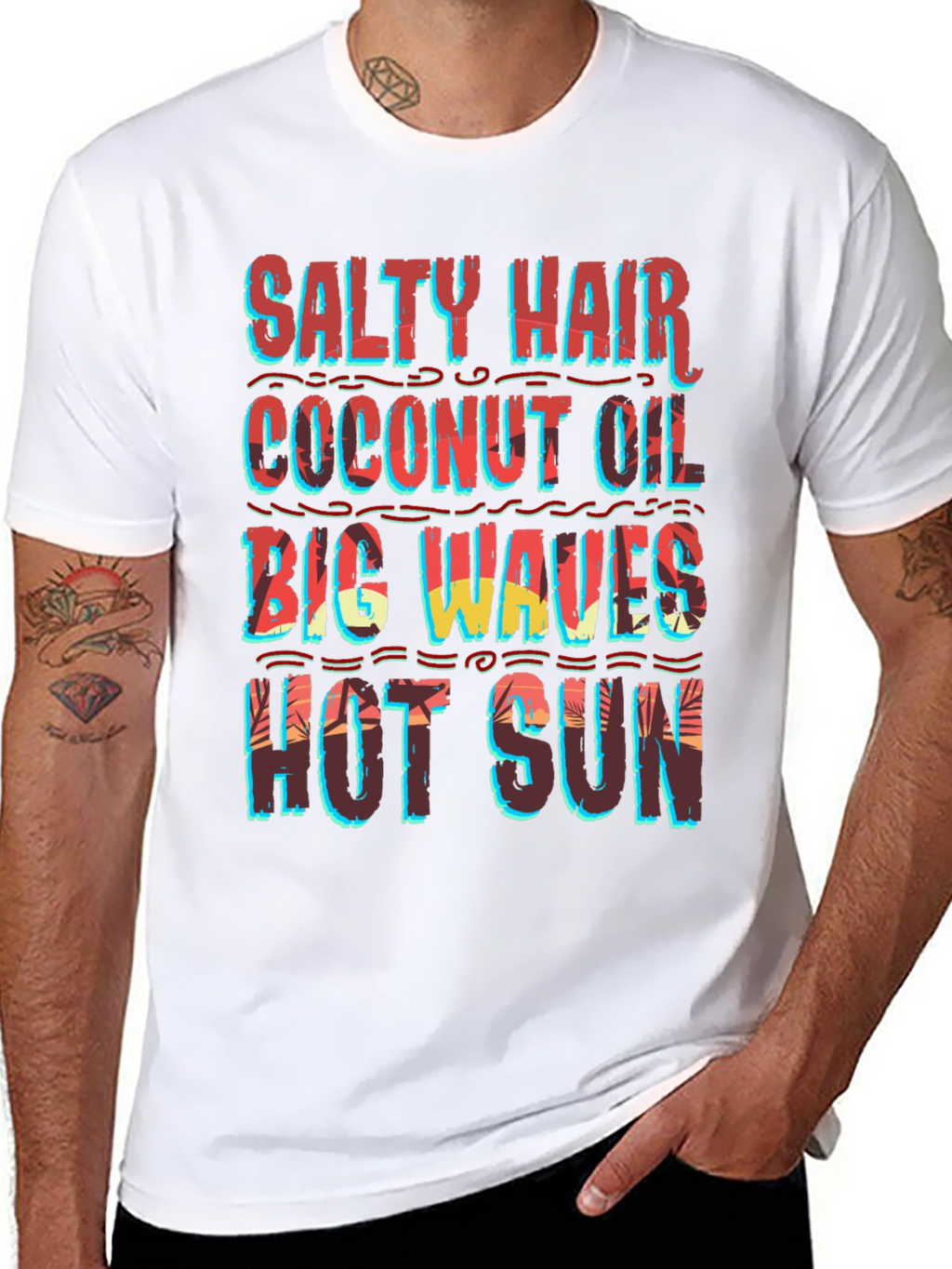 Salty Hair Coconut Oil Graphic Tee