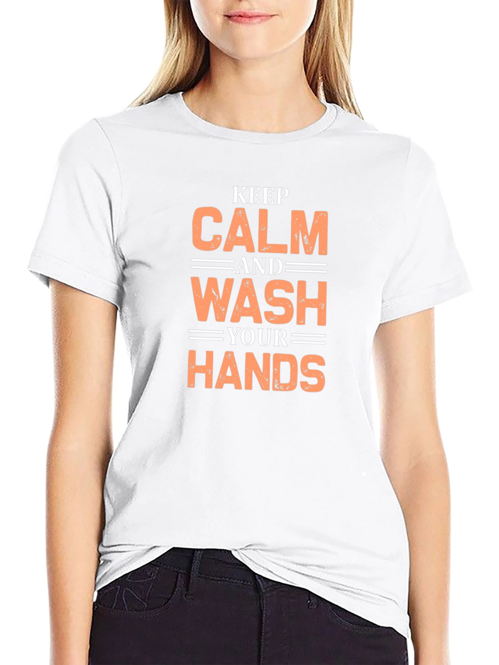 Keep Calm and Wash Your Hands Graphic Tee