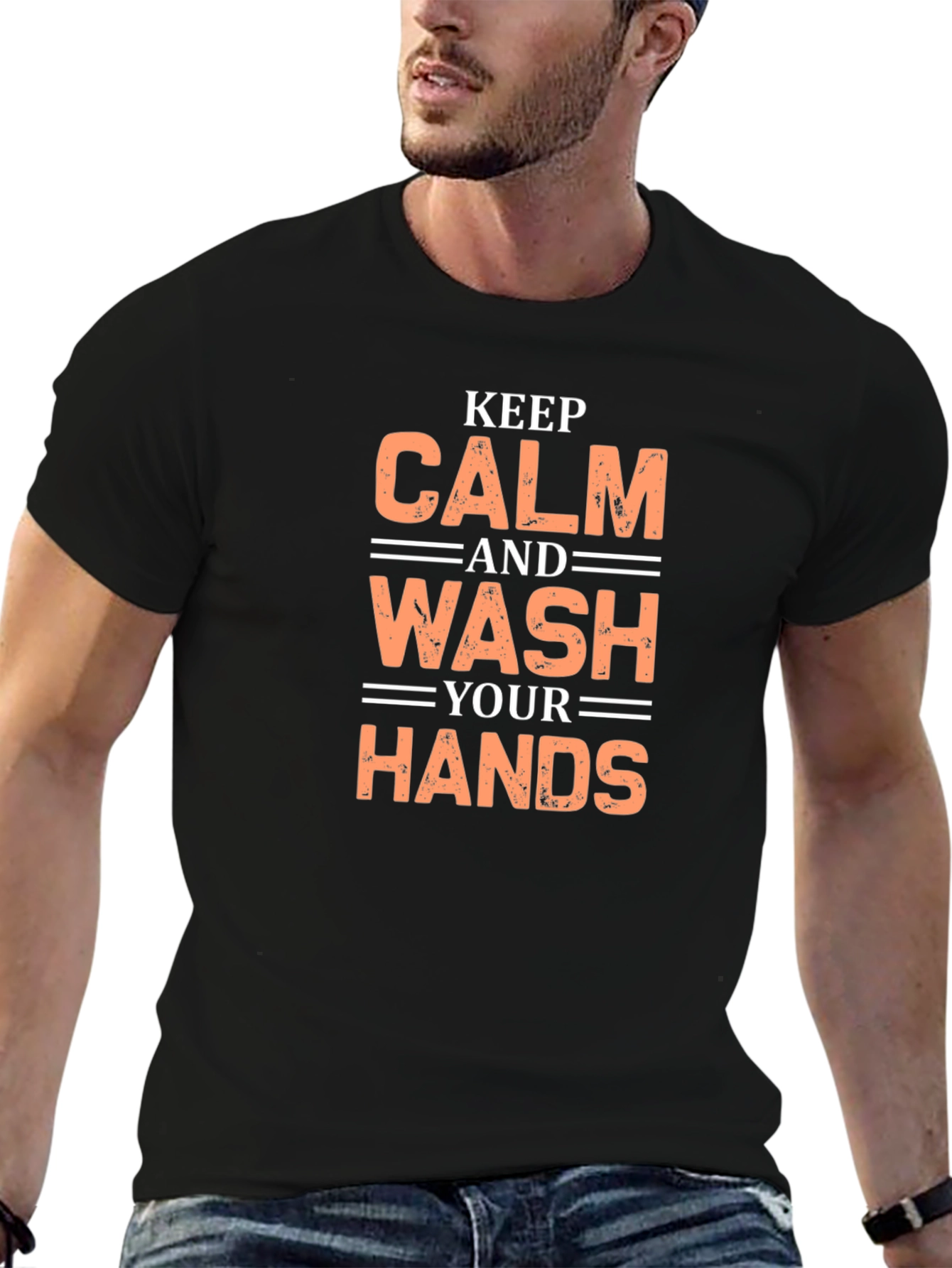 Keep Calm and Wash Your Hands Graphic Tee