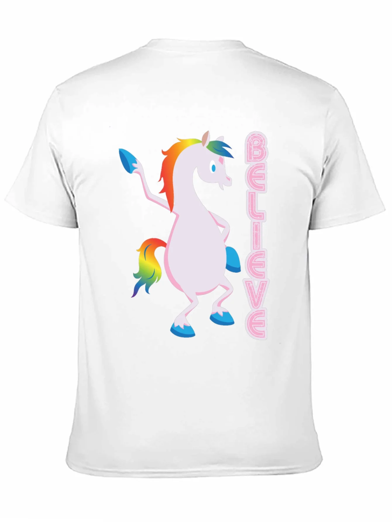 Believe Unicorn T-Shirt - Black Graphic Tee