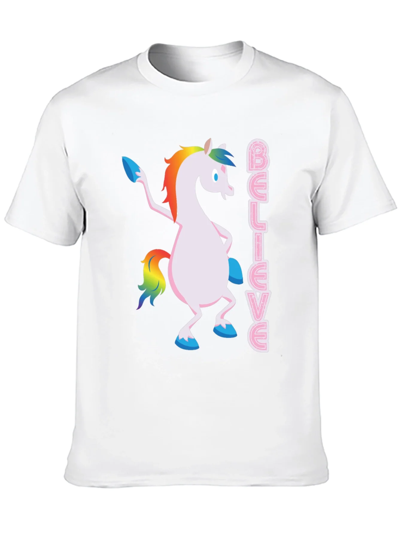 Believe Unicorn T-Shirt - Black Graphic Tee
