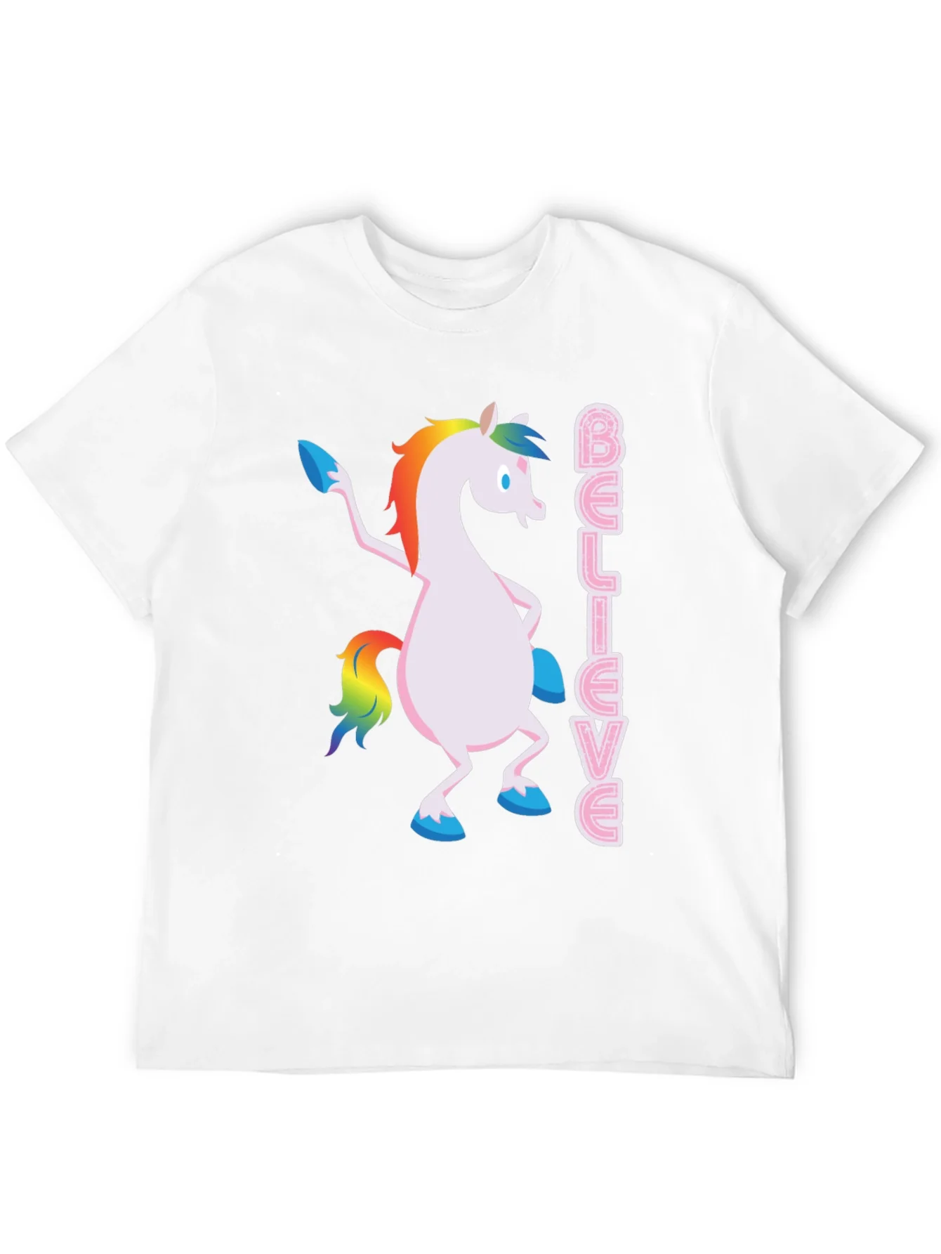 Believe Unicorn T-Shirt - Black Graphic Tee