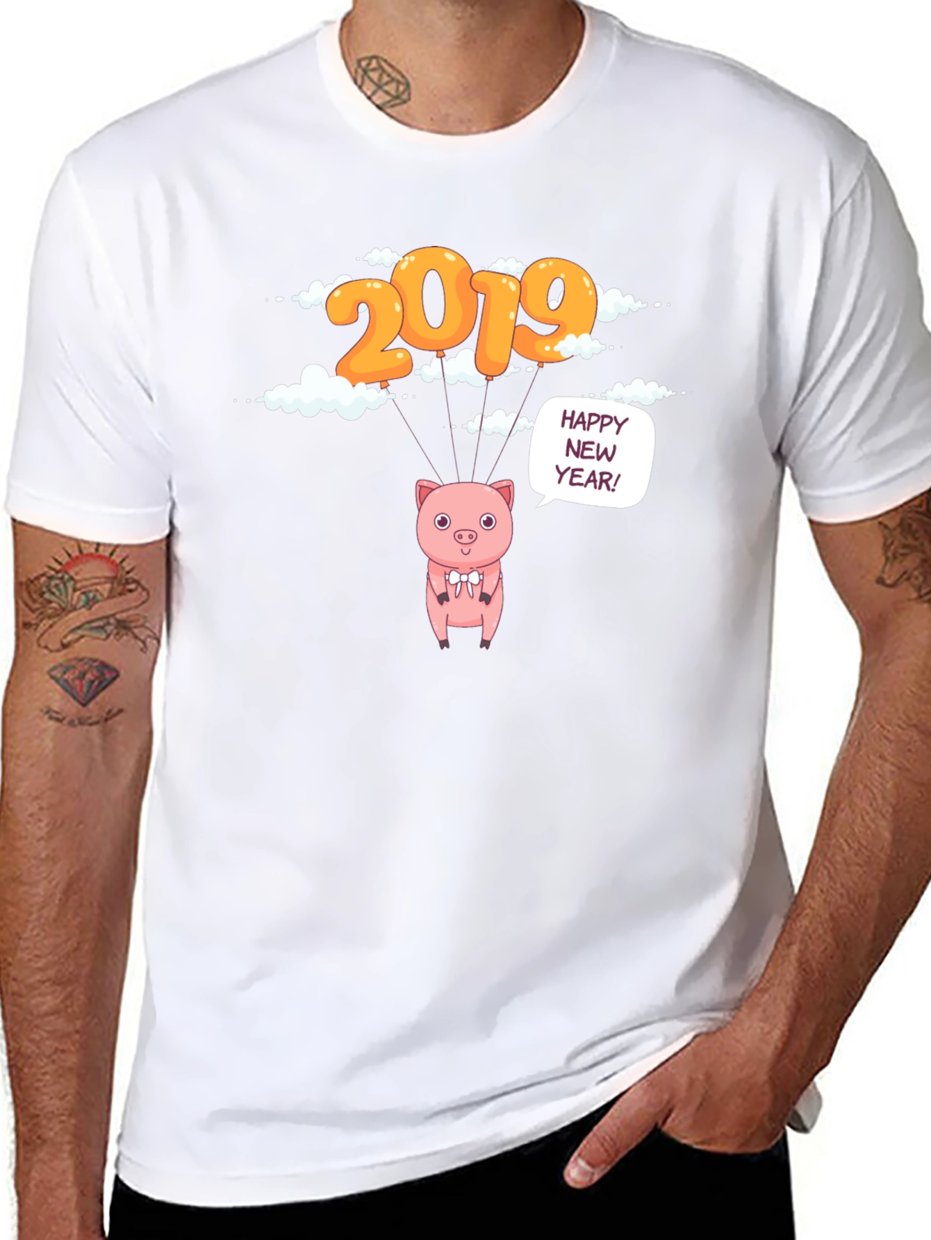 2019 Pig Happy New Year T-Shirt