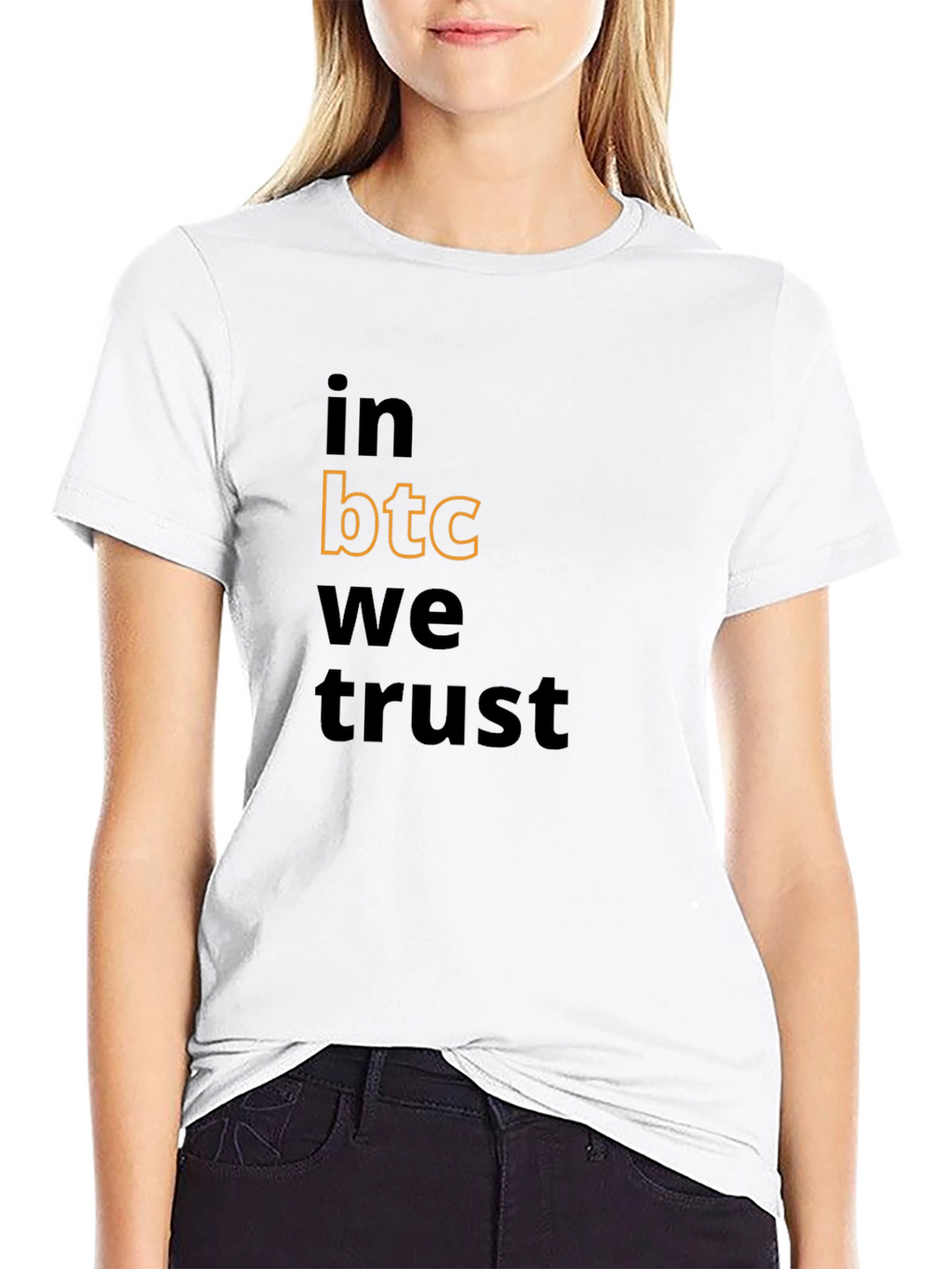 In BTC We Trust Black Graphic Tee