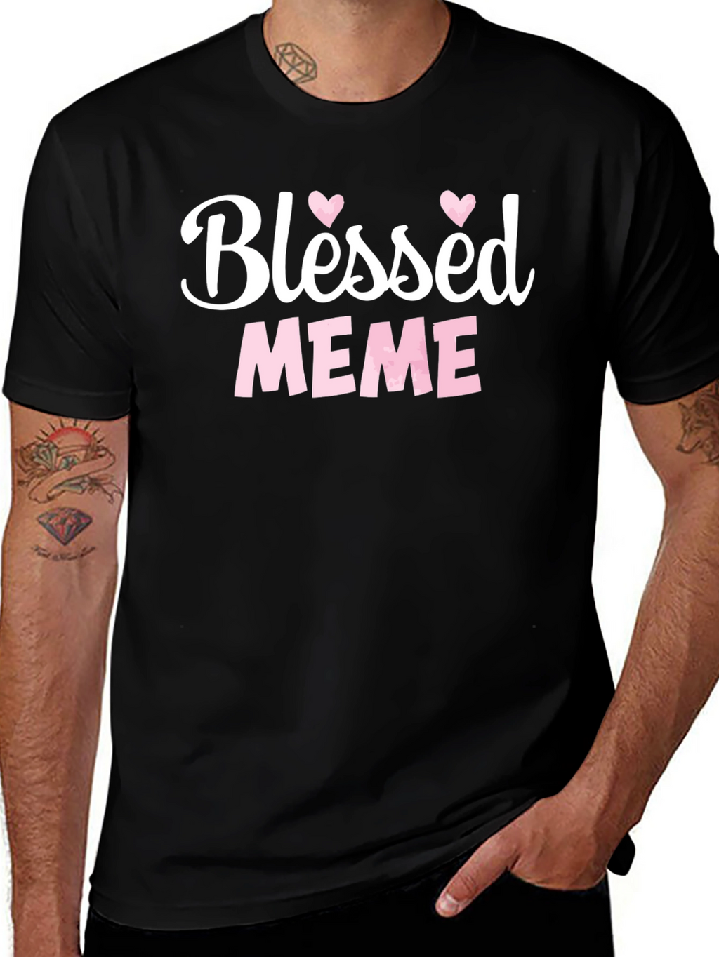 Blessed Meme Graphic T-Shirt
