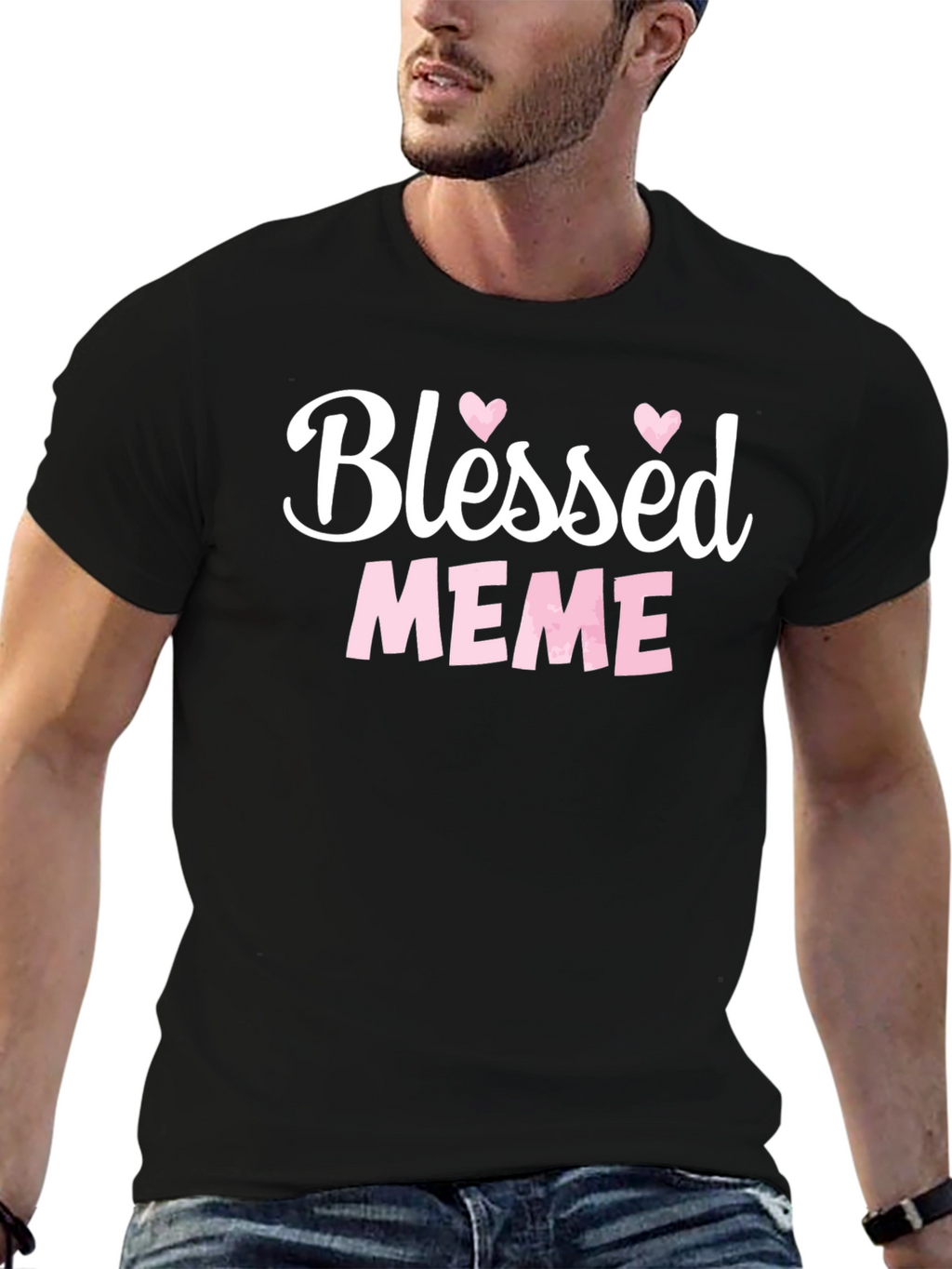 Blessed Meme Graphic T-Shirt