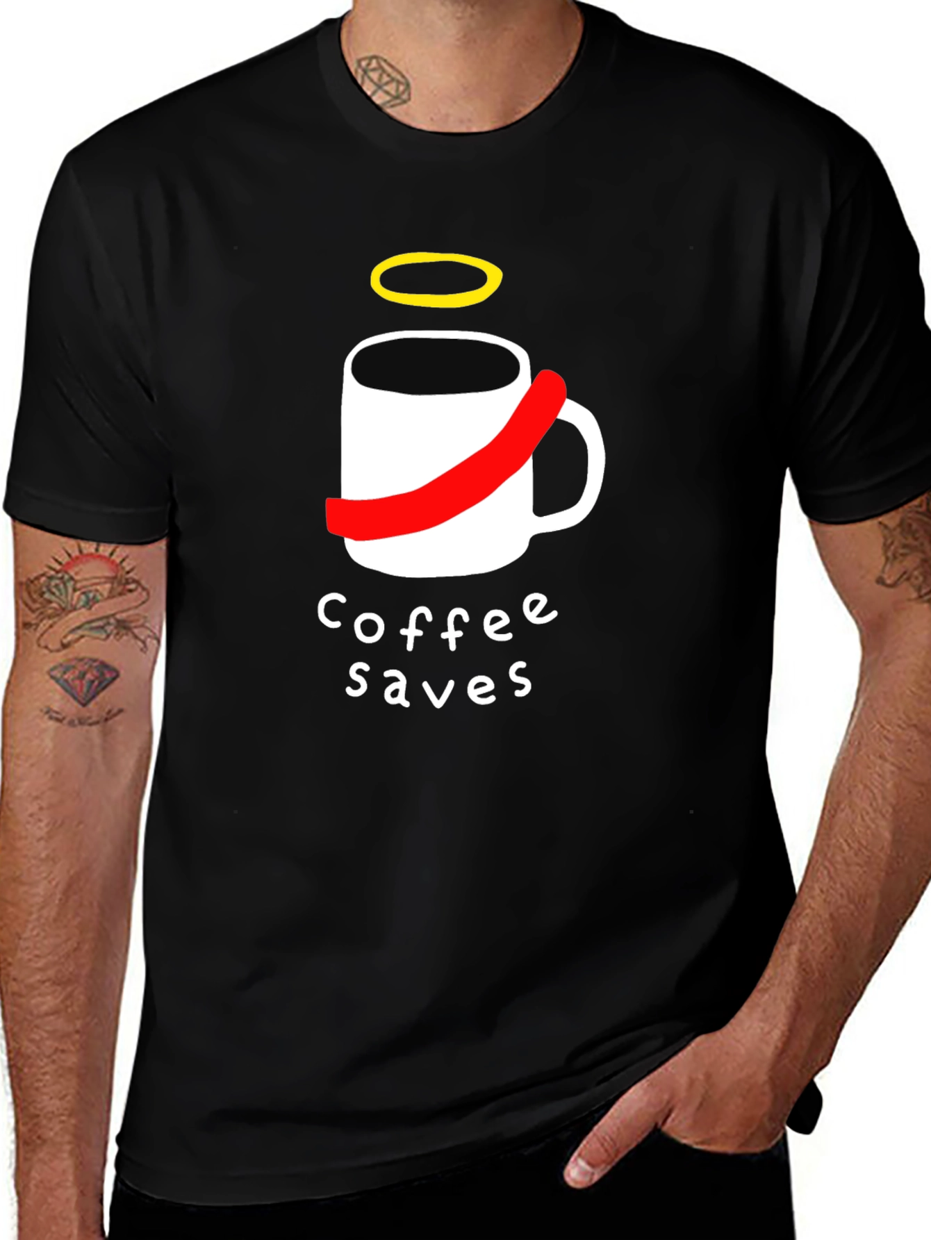 Coffee Saves T-Shirt - Funny Graphic Tee