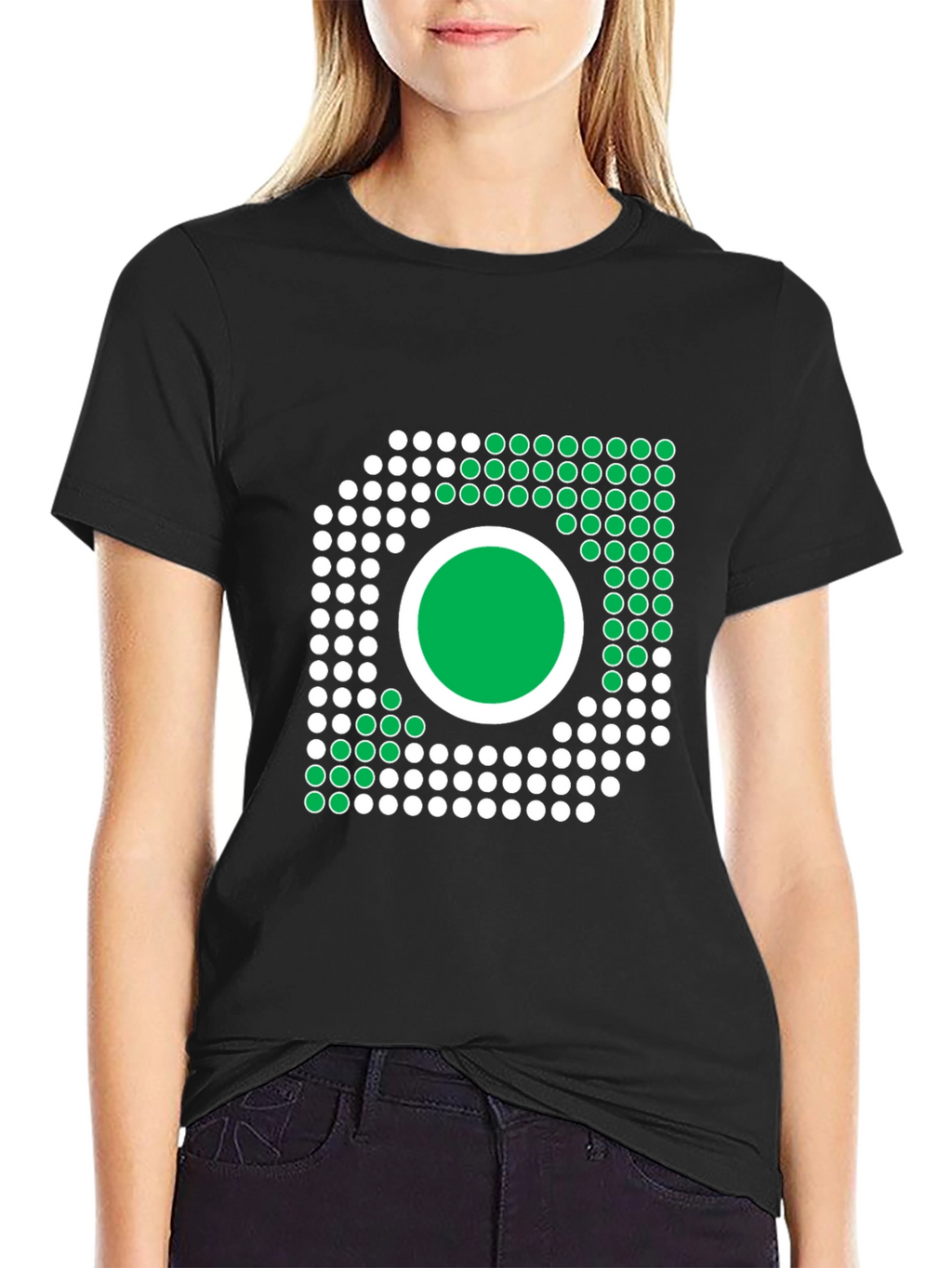 Geometric Dot Design T-Shirt